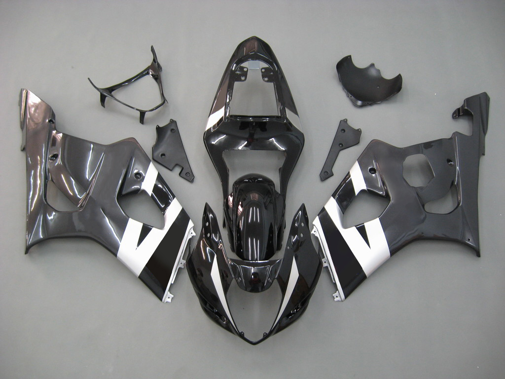 2003-2004 Suzuki GSXR 1000 Black & White GSXR Racing Amotopart Fairings
