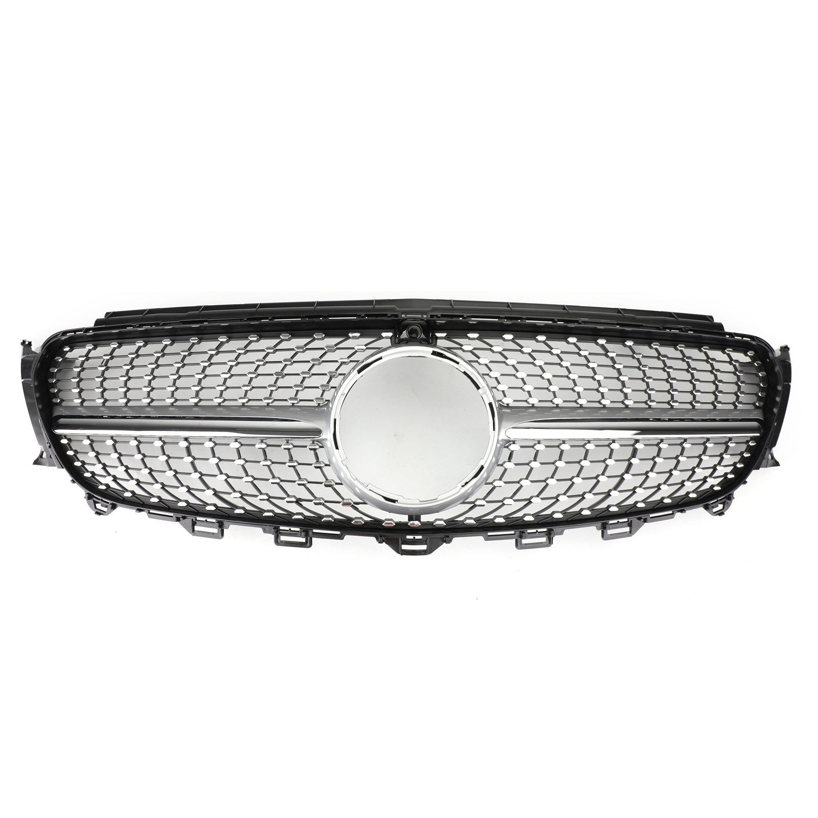 Mercedes Benz W213 E300 E400 2017-2019 Diamond Silver Border Front Grille Grill Generic