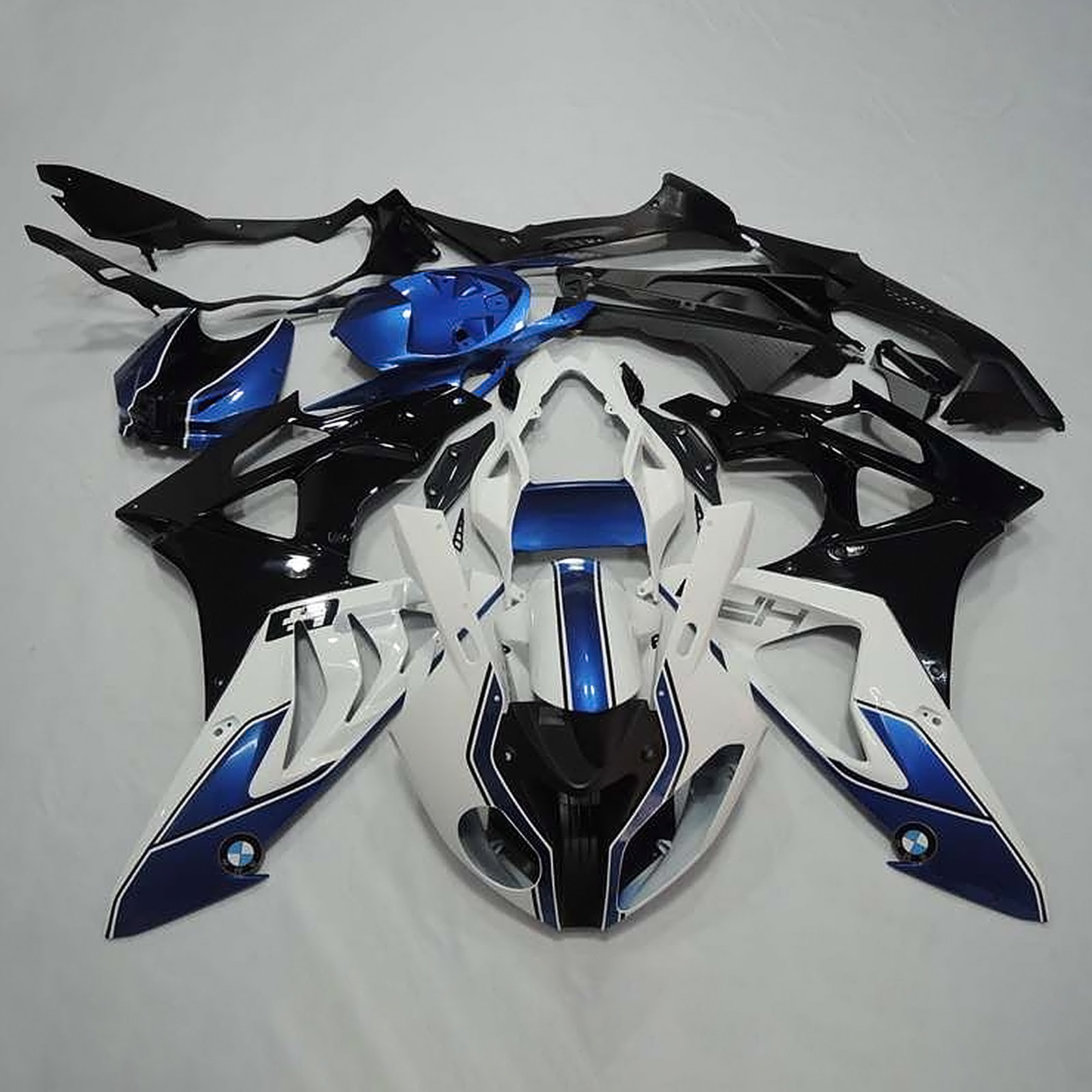 2009-2014 BMW S1000RR Amotopart Injection Fairing Kit Bodywork Plastic ABS Black White