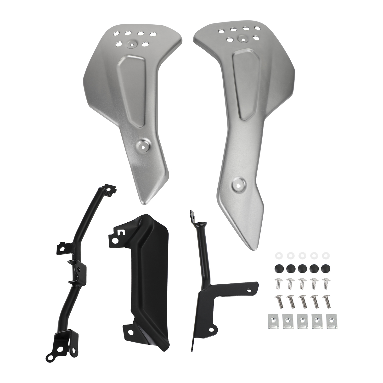 Lower Engine Belly Protection Plates Side Fairing For Trident 660 2021 Titanium Generic