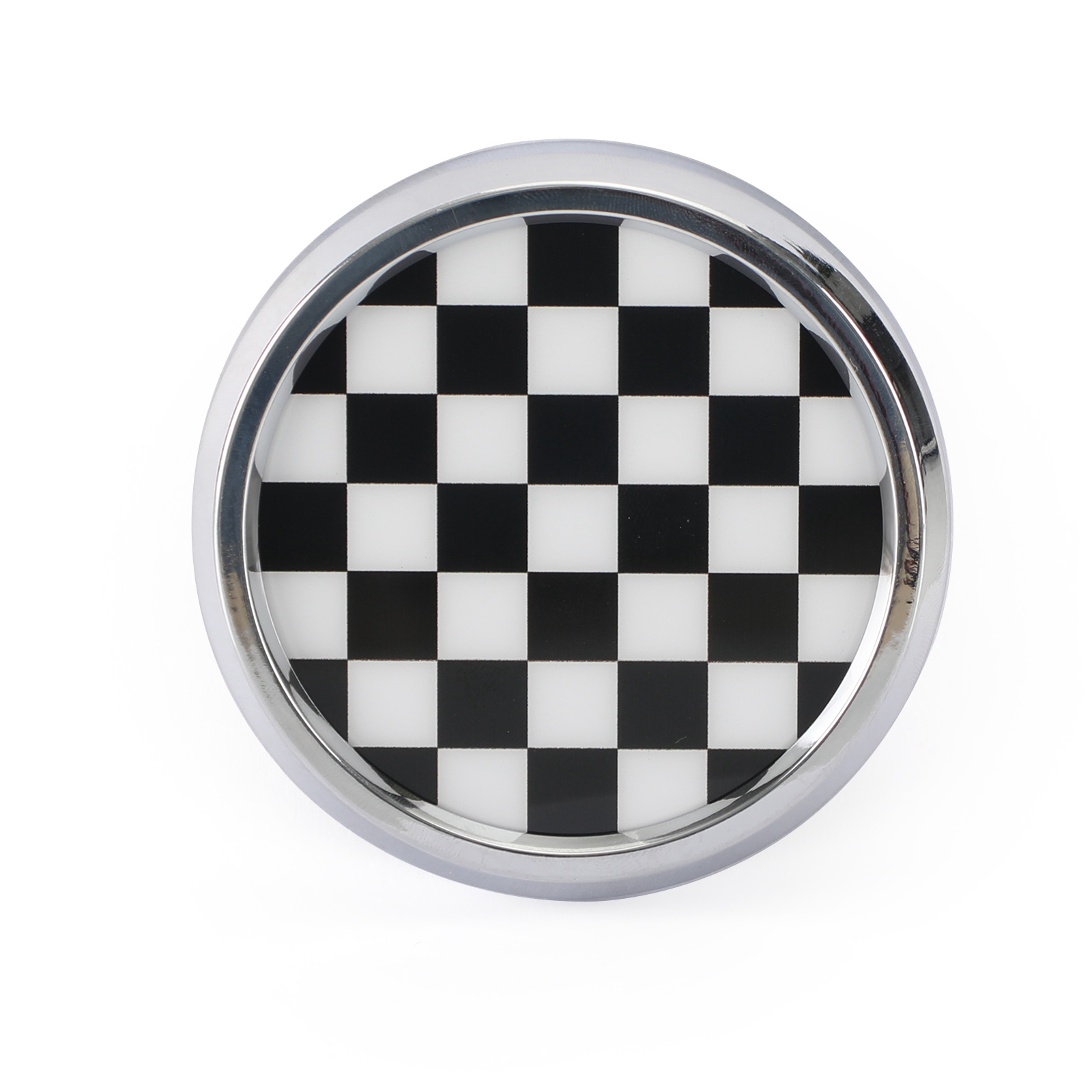 Grille Front Grill Emblem Badge For BMW MINI Cooper Checkerboard Black & White Generic
