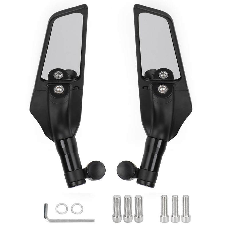 Adjustable Wing Fin Rearview Mirrors For Yamaha MT01 MT03 MT07 MT09 MT10 MT125 Generic