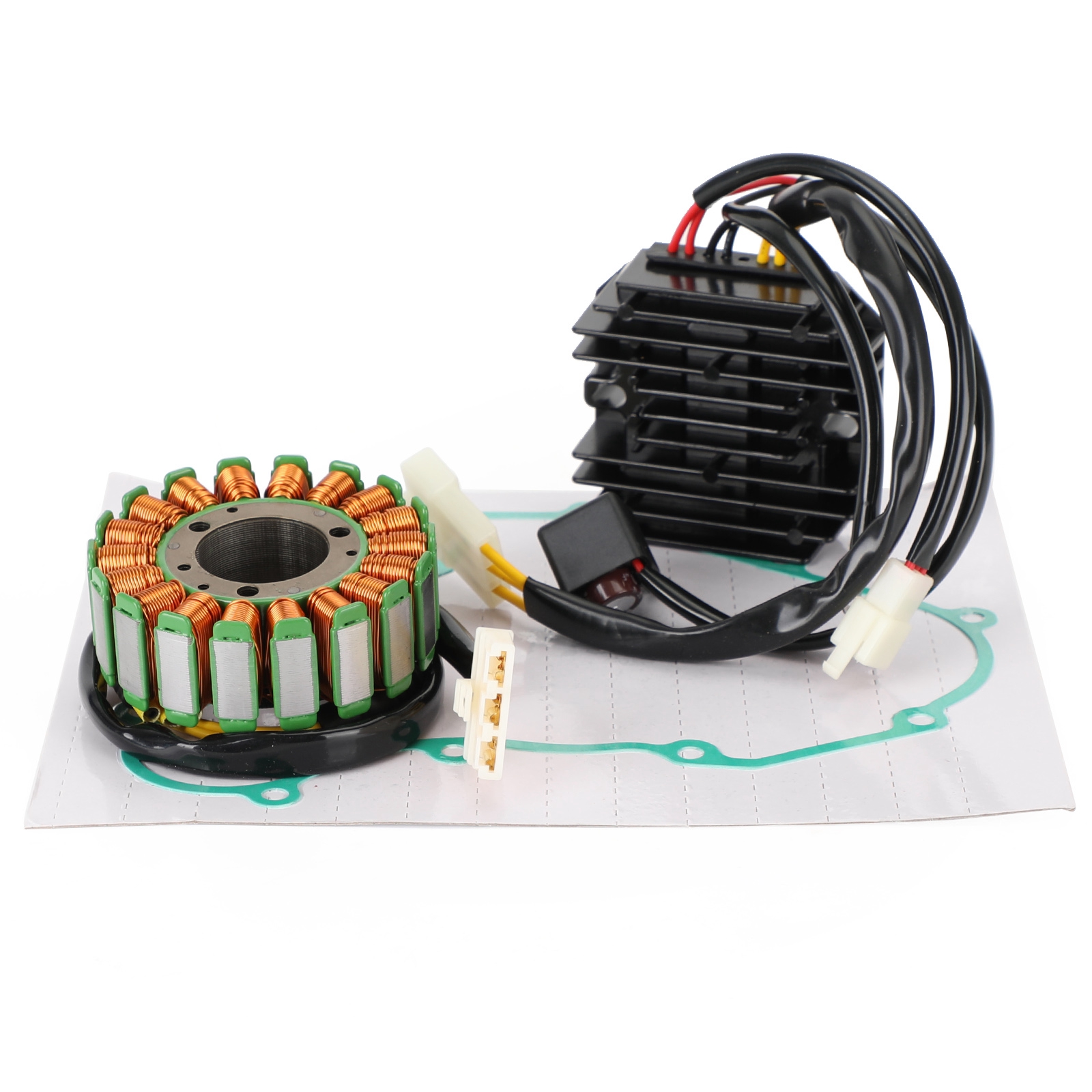 Magneto Stator + Voltage Rectifier + Generator Gasket For RC390 Adventure 14-21 Generic