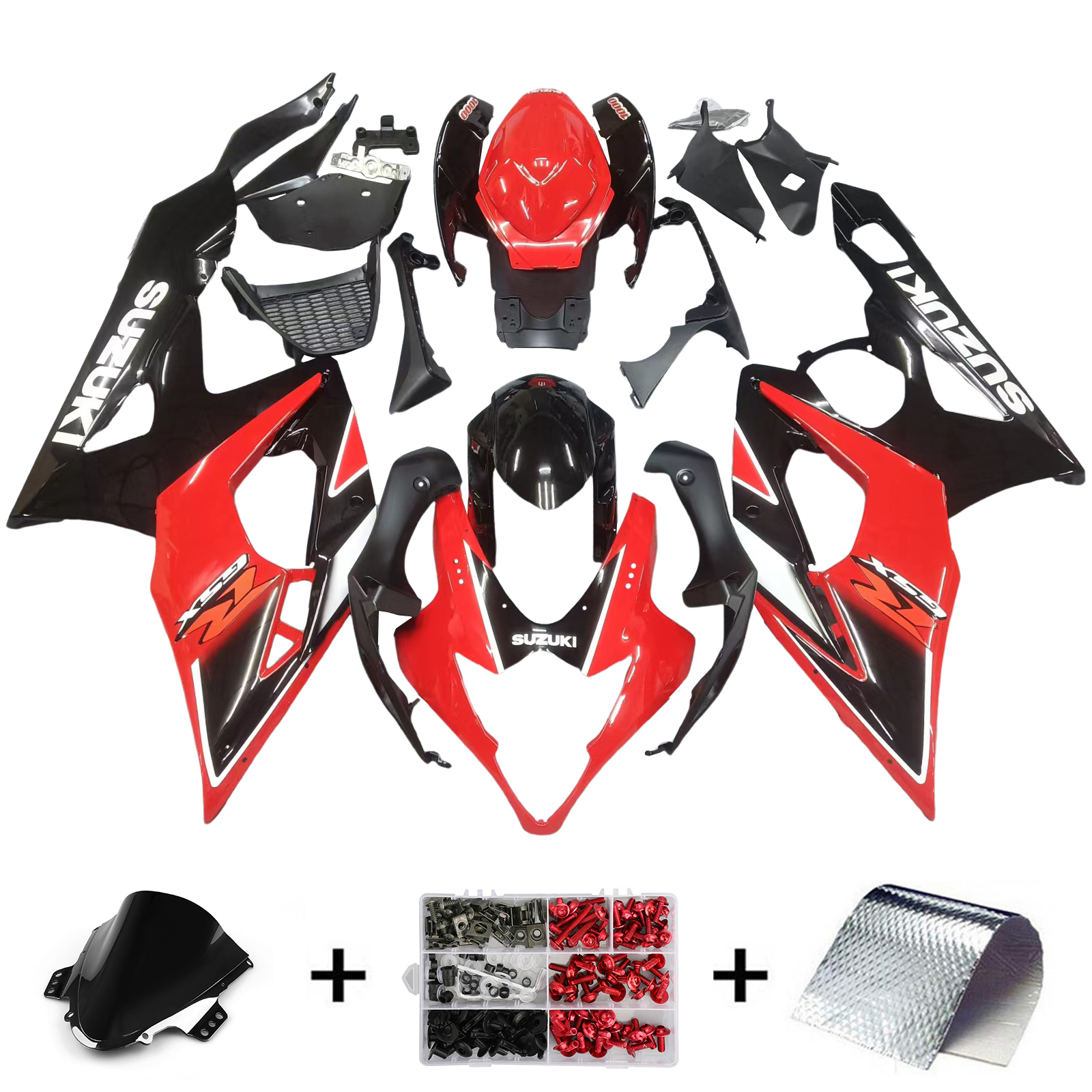 2005-2006 Suzuki GSXR1000 Injection Fairing Kit Bodywork Plastic ABS #5 Amotopart Fairing