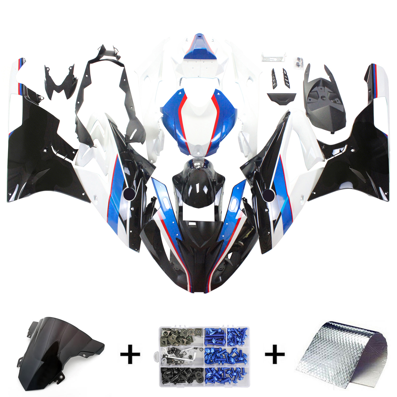 2015-2016 BMW S1000RR Amotopart Injection Fairing Kit Bodywork Plastic ABS #7