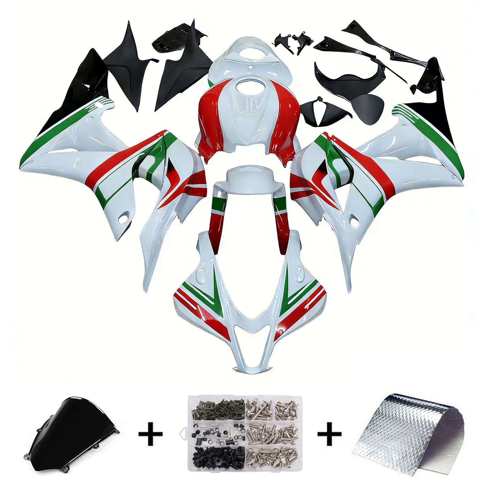 2007-2008 Honda CBR600RR Injection Fairing Kit Bodywork Plastic ABS Amotopart Fairing