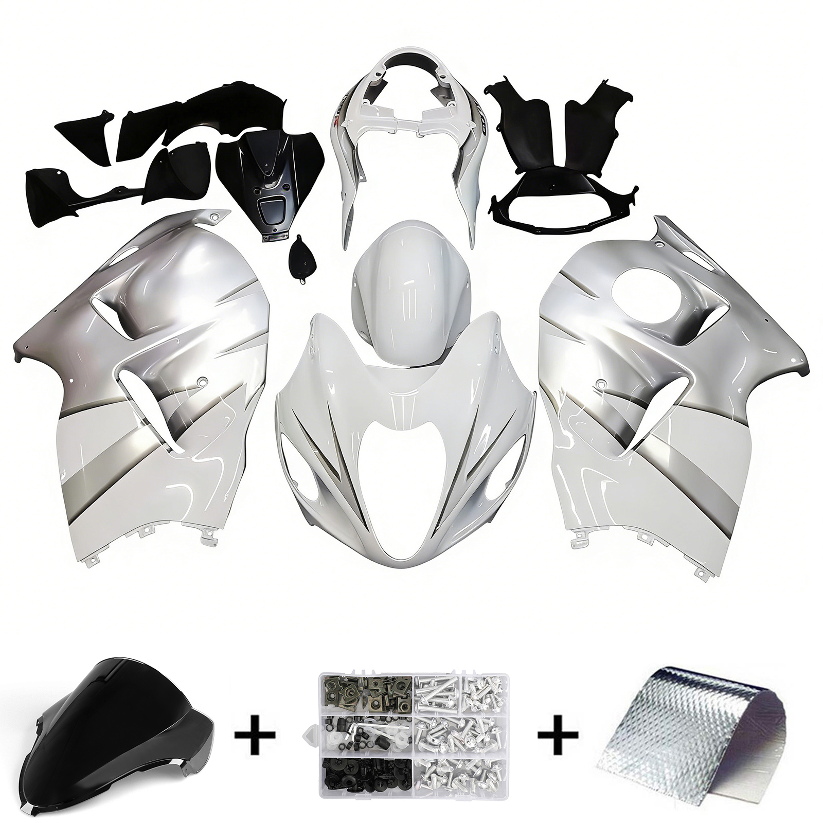 1999-2007 Suzuki Hayabusa GSX1300 Amotopart Injection Fairing Kit Bodywork Plastic ABS #7