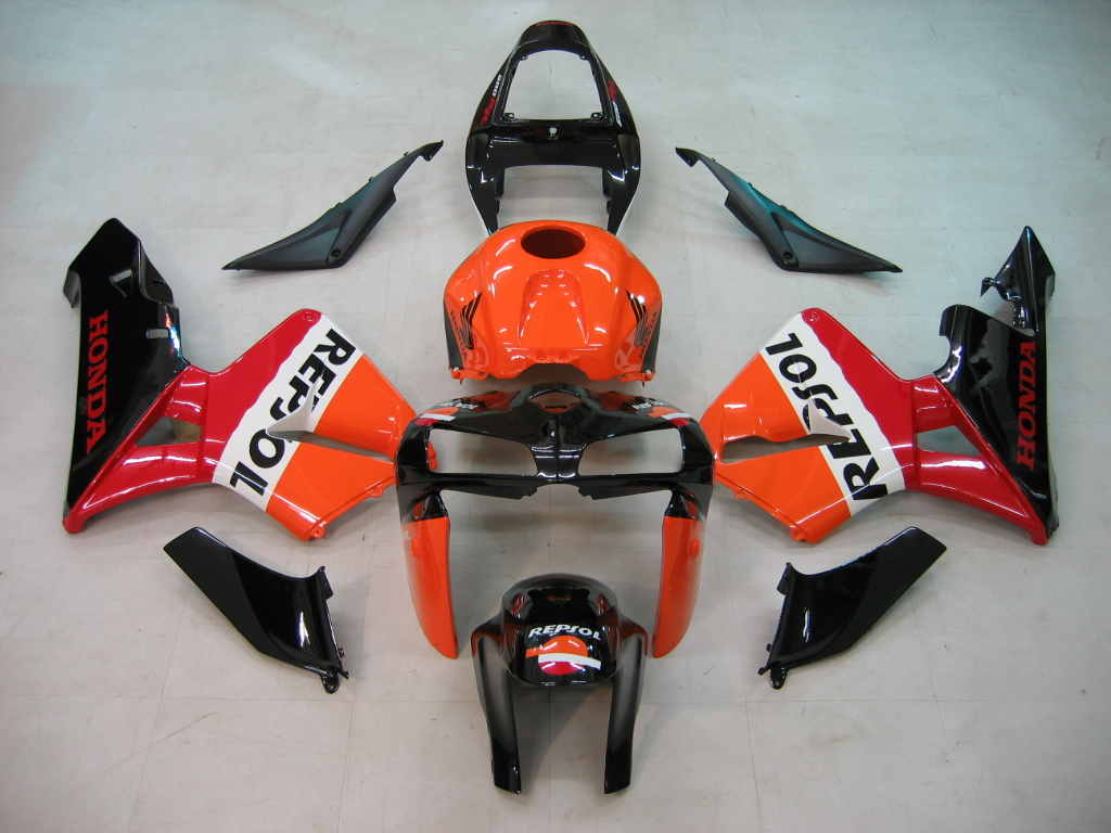2005-2006 Honda CBR600RR Injection Fairing Kit Bodywork Plastic ABS #18 Amotopart Fairing 2005-2006 Honda CBR600RR Injection Fairing Kit Bodywork Plastic ABS #18 Amotopart Fairing