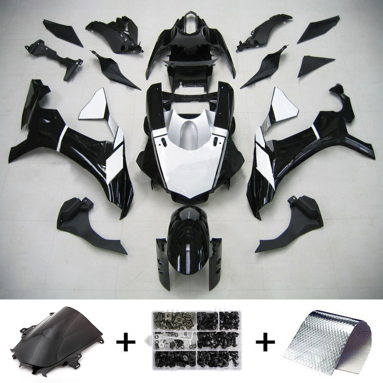 2015-2019 Yamaha YZF 1000 R1 Injection Fairing Kit Bodywork Plastic ABS #101 Amotopart Fairing