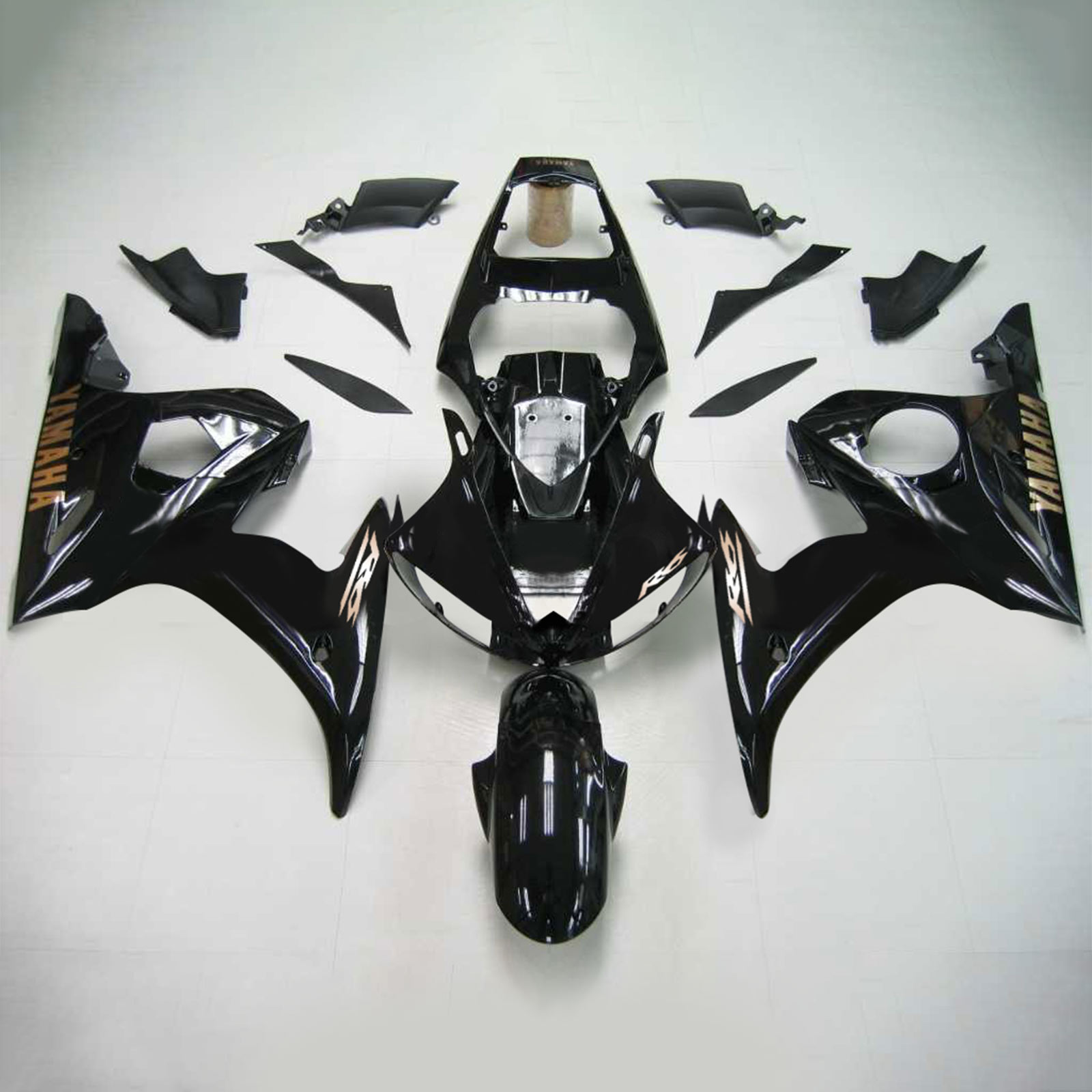 2005 Yamaha YZF 600 R6 Injection Fairing Kit Bodywork Plastic ABS #140 Amotopart Fairing