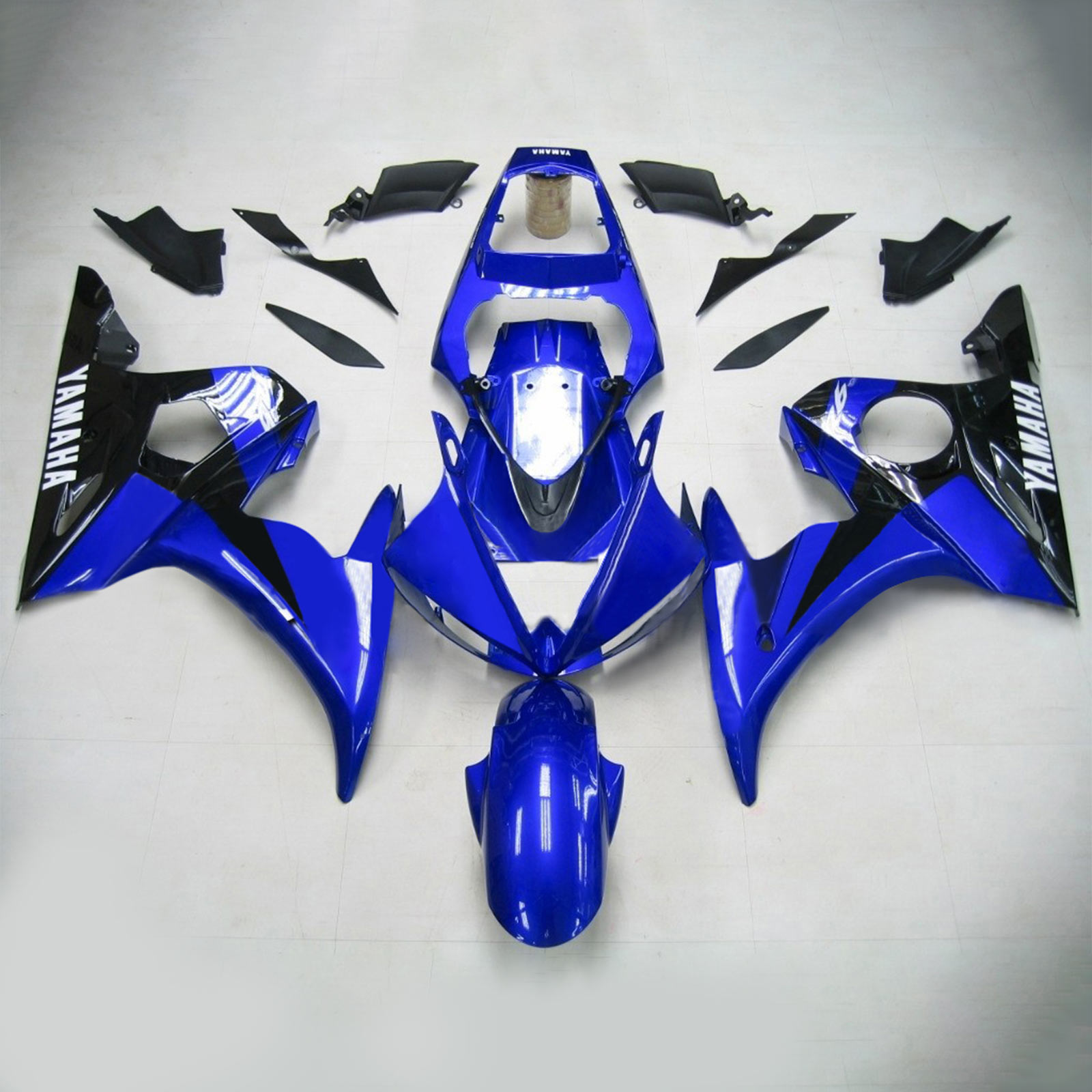 2005 Yamaha YZF 600 R6 Injection Fairing Kit Bodywork Plastic ABS #159 Amotopart Fairing