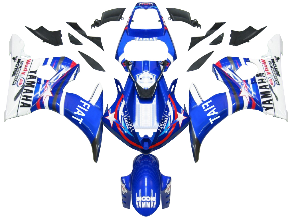 2003-2009 Yamaha YZF 600 R6 2006-2009 R6S Injection Fairing Kit Bodywork Plastic ABS #10 Amotopart Fairing