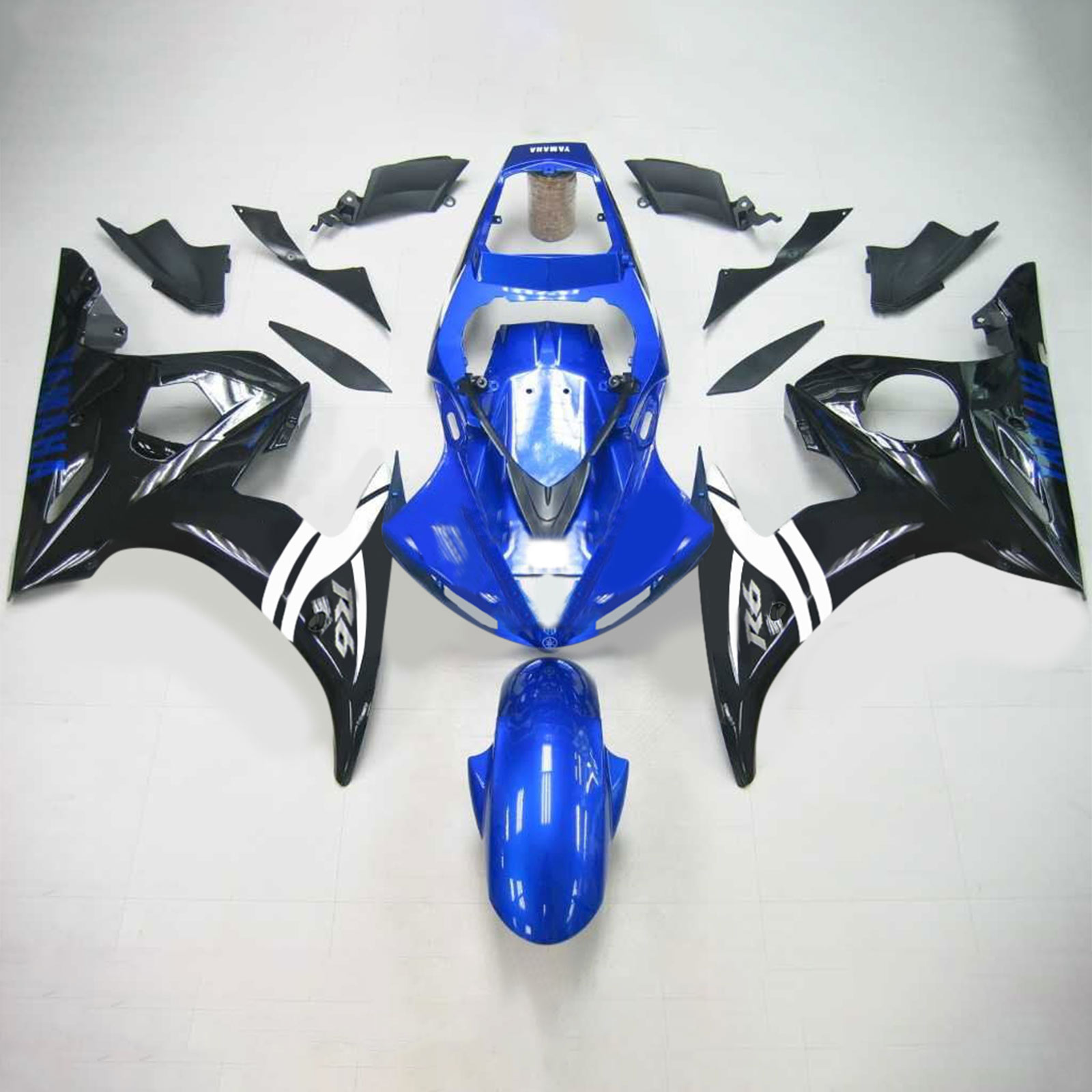 2003-2004 Yamaha YZF 600 R6 2006-2009 R6S Amotopart Injection Fairing Kit Bodywork Plastic ABS #113