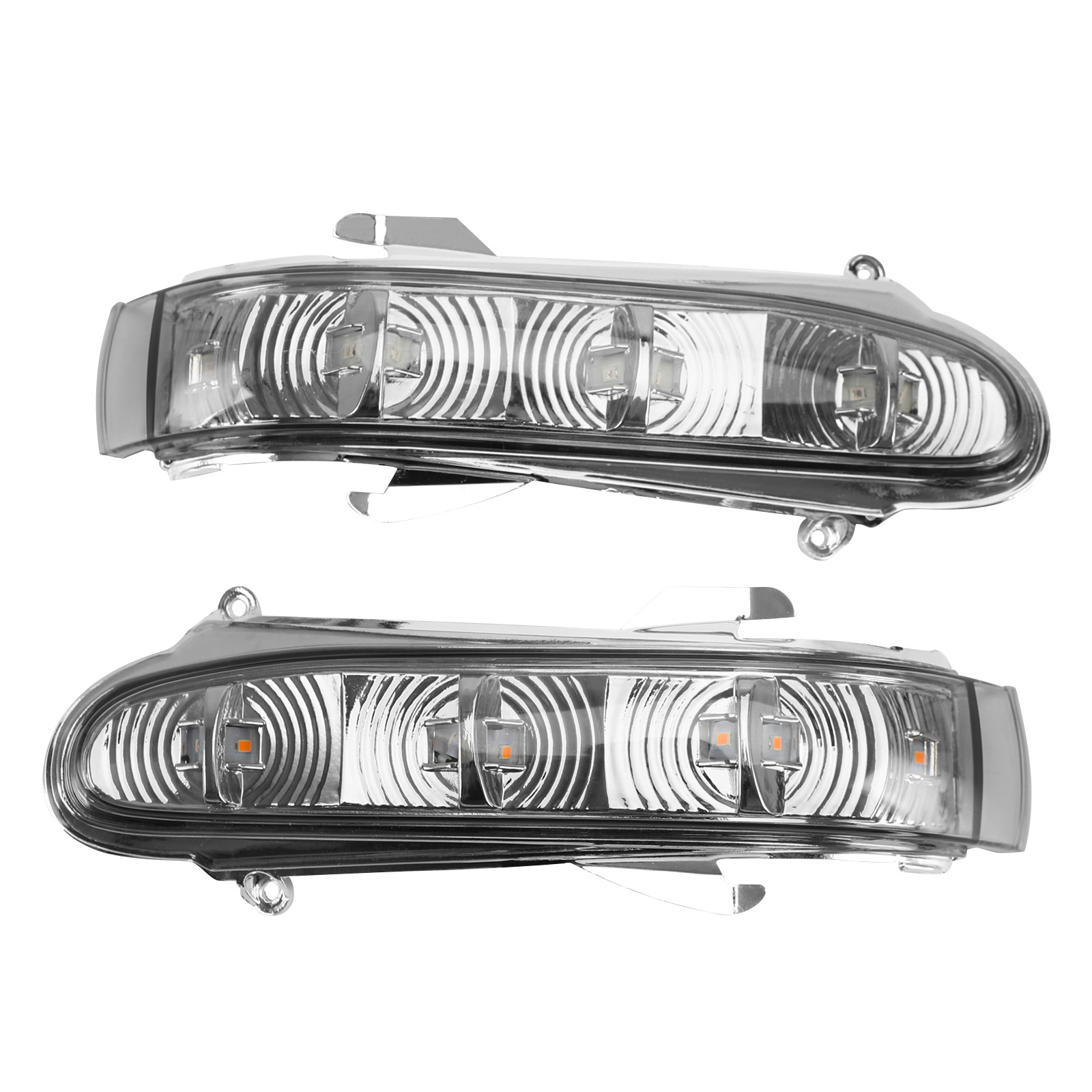 Pair Side Mirror LED Turn Signal Light For Benz S W220 CL W215 1999-2003 Gray Generic