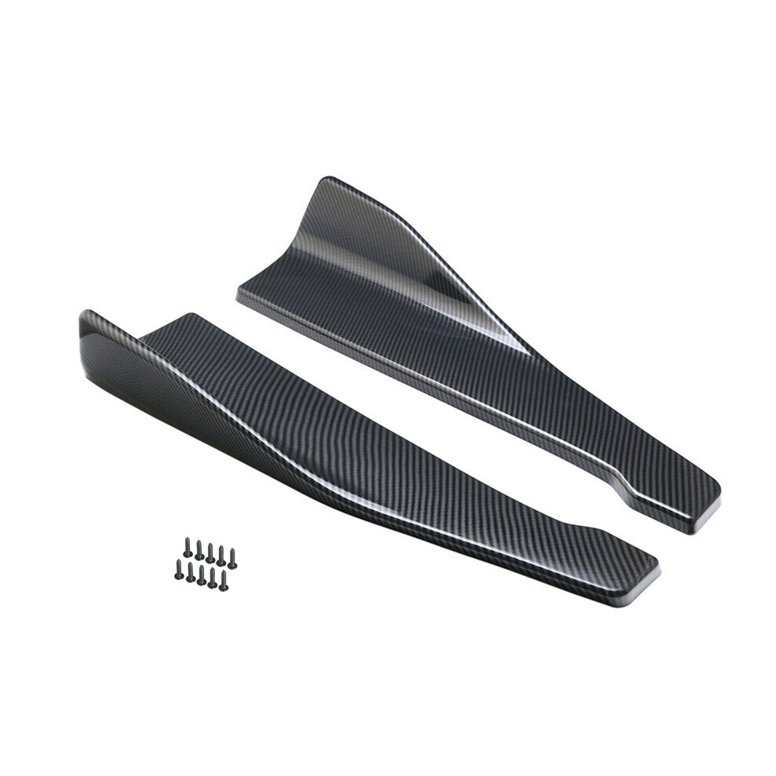 48cm Skirt Spoiler Rear Lip/Side Extension Rocker Splitters Winglet Wings Carbon Generic