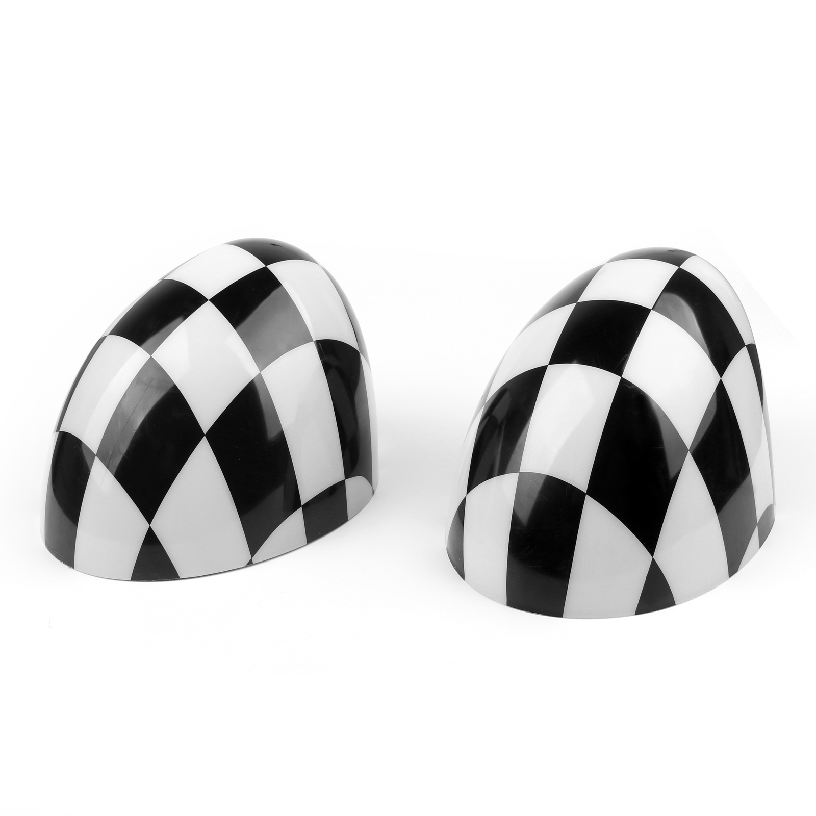 2 Checke Side Mirror Caps Covers for MINI Cooper Hardtop 2014 F55 & 2015 F56 Generic