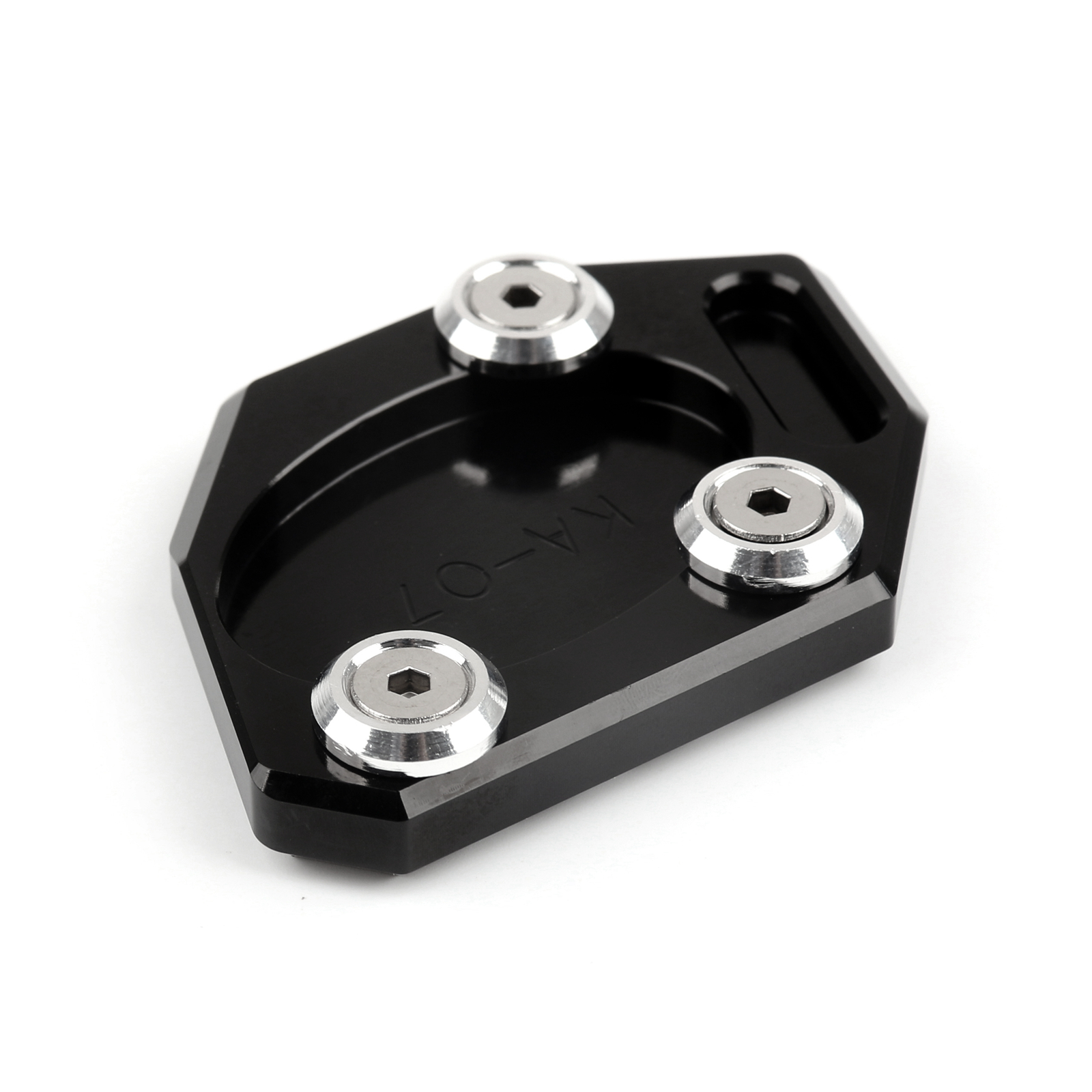 Kickstand Side Stand Plate Pad For 2014-2015 Kawasaki Ninja 250 300 Z250  Black Generic