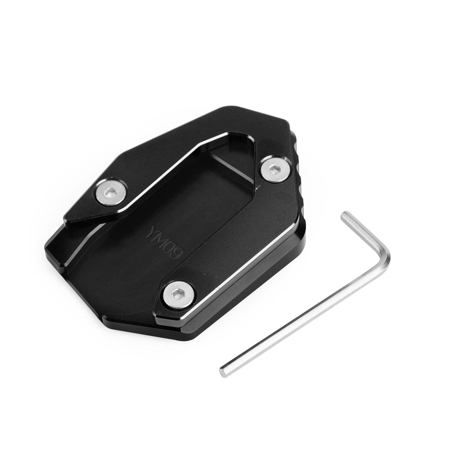 Side Stand Kickstand Plate Pad For YAMAHA MT09 FZ09 FJ09 TRACER 900 15-19 Black Generic