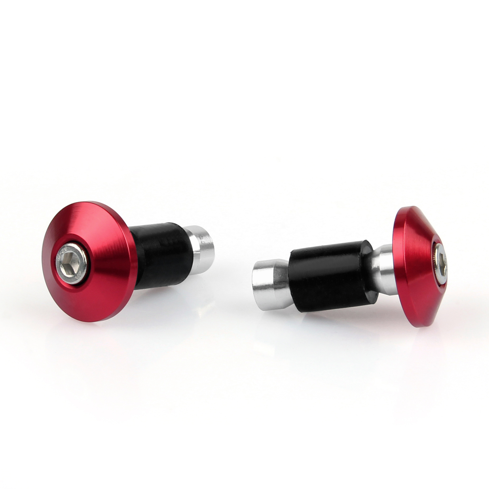 Universal Motorcycle Street Bike 7/8" Handlebar Grips Bar End Plugs Red Generic Universal Motorcycle Street Bike 7/8" Handlebar Grips Bar End Plugs Red Generic