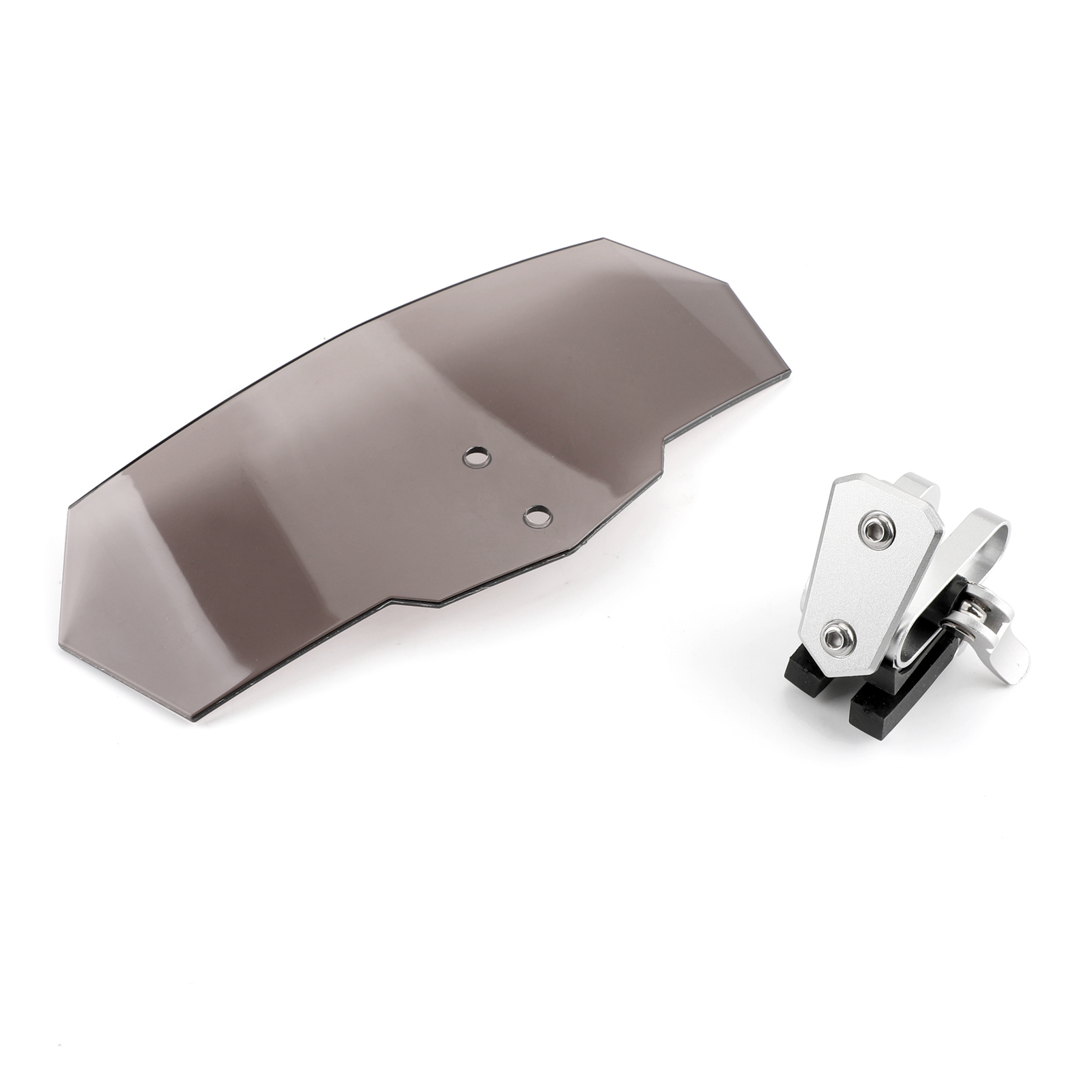 Universal Adjustable Windshield Extension Deflector For Honda Yamaha Smoke Generic