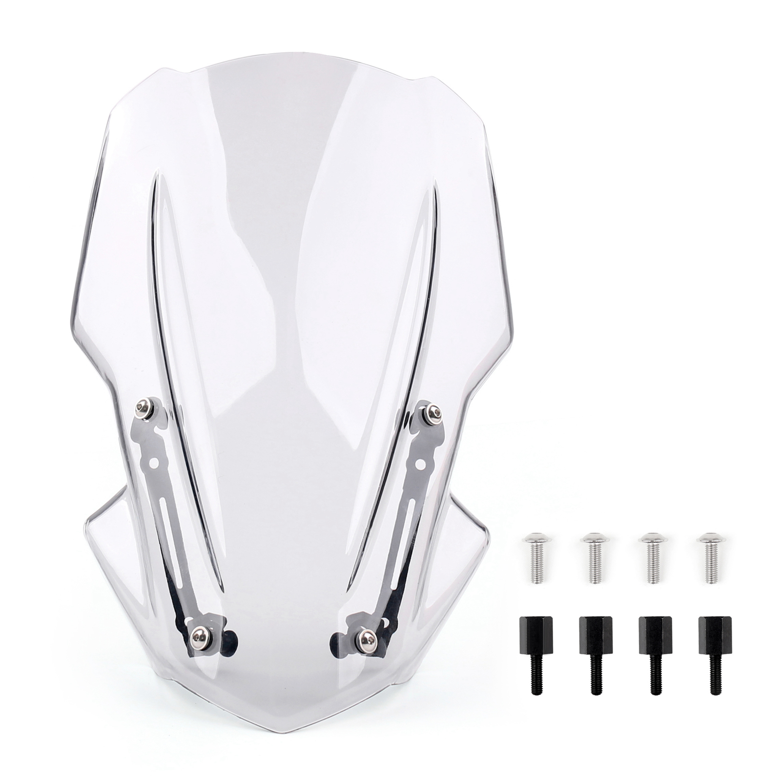 Windscreen Windshield Screen with Bracket For Kawasaki Z900 2017-2018 Clear Generic