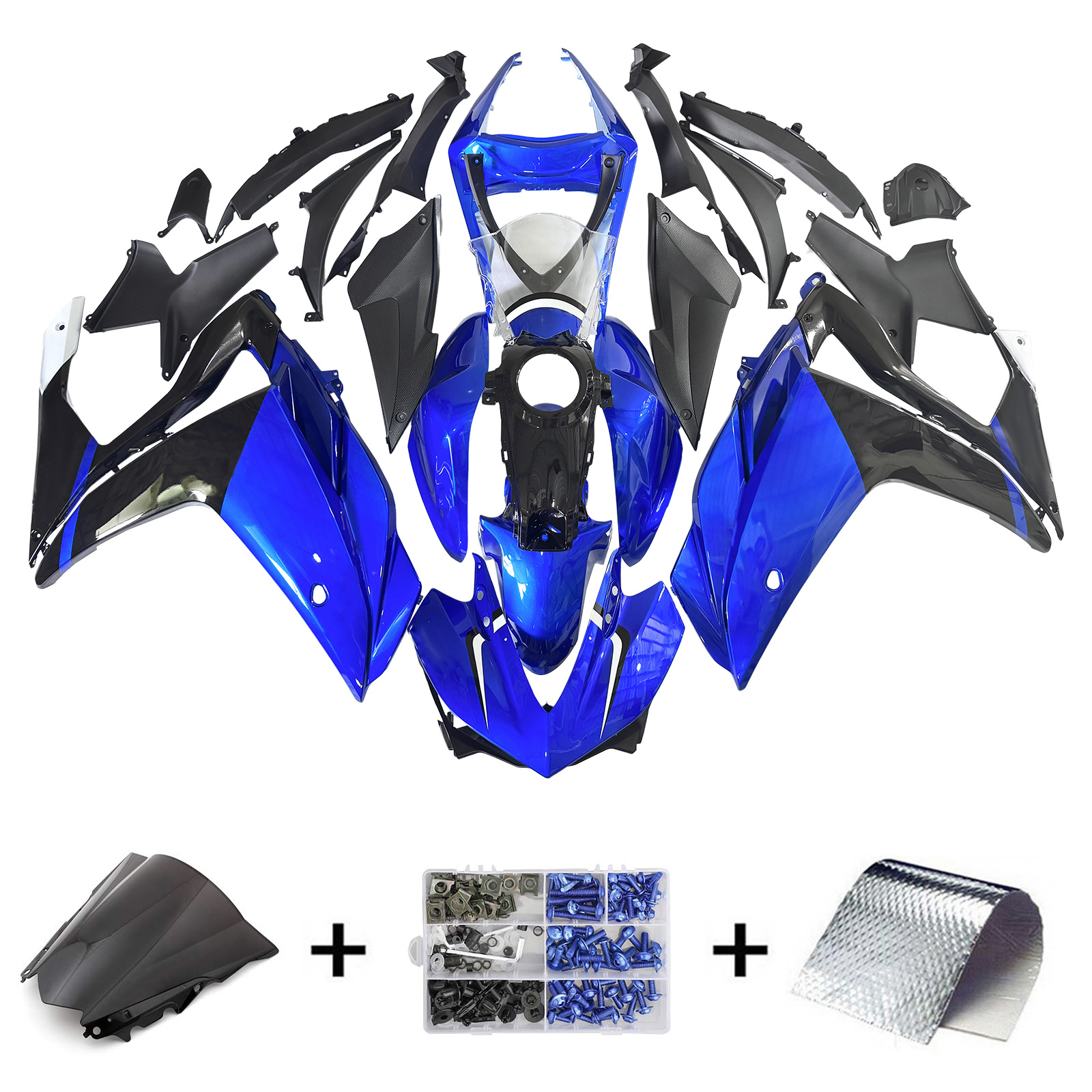 2014-2018 Yamaha YZF-R3 15-17 R25 Amotopart Injection Fairing Kit Bodywork ABS #102