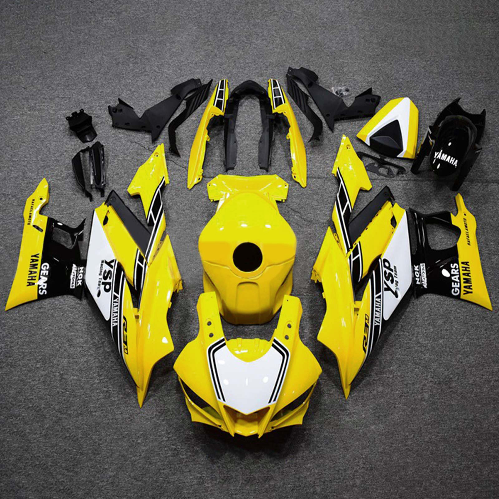 2019-2021 Yamaha YZF-R3 R25 Amotopart Injection Fairing Kit Bodywork Plastic ABS #117 2019-2021 Yamaha YZF-R3 R25 Amotopart Injection Fairing Kit Bodywork Plastic ABS #117
