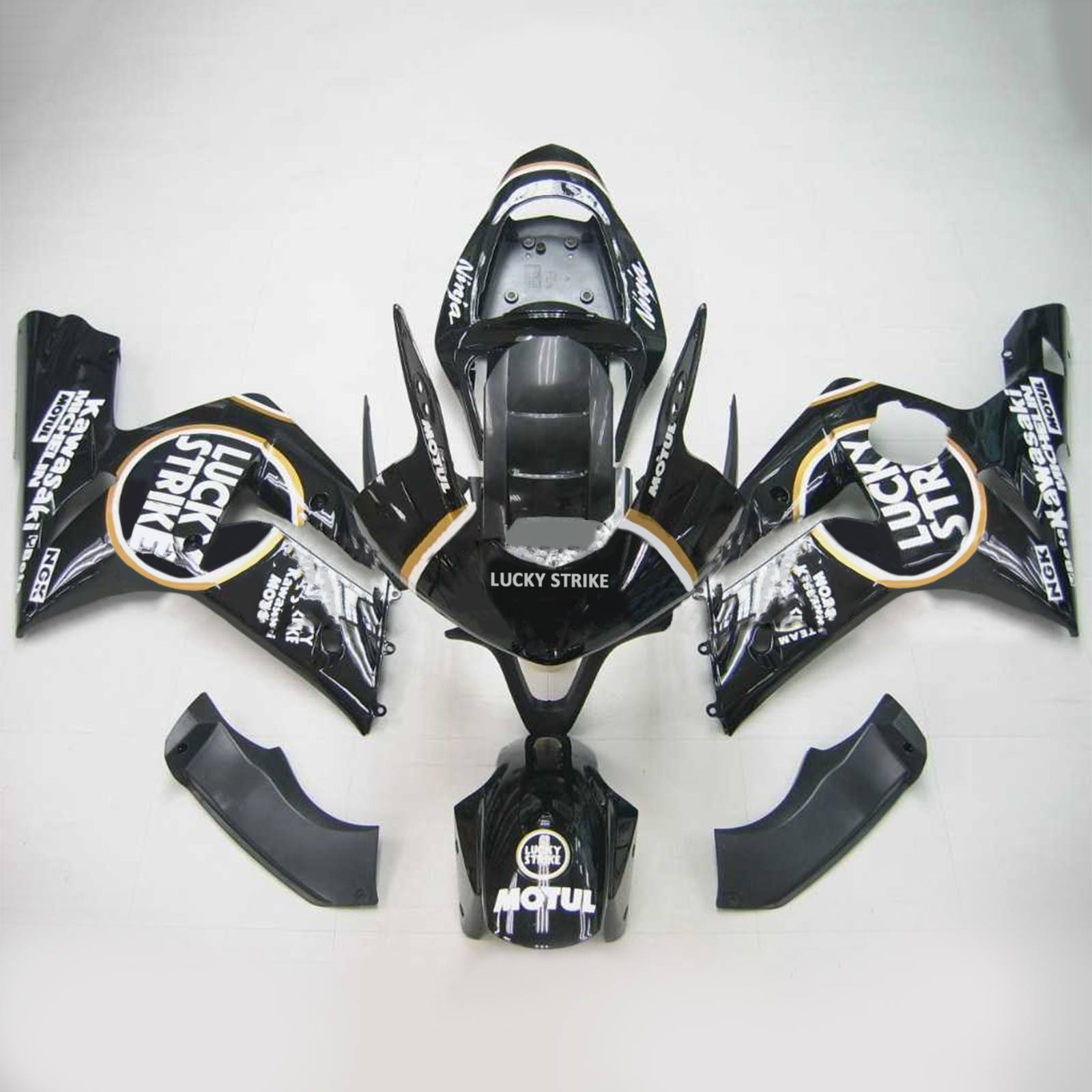 2003-2004 Kawasaki ZX6R 636 Amotopart Injection Fairing Kit Bodywork Plastic ABS #104 2003-2004 Kawasaki ZX6R 636 Amotopart Injection Fairing Kit Bodywork Plastic ABS #104