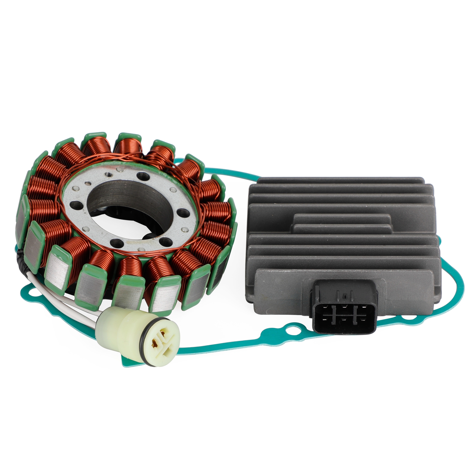 Magneto Stator+Voltage Rectifier+Gasket For Kawasaki Z750 Z750S Z1000 2003-2007 Generic