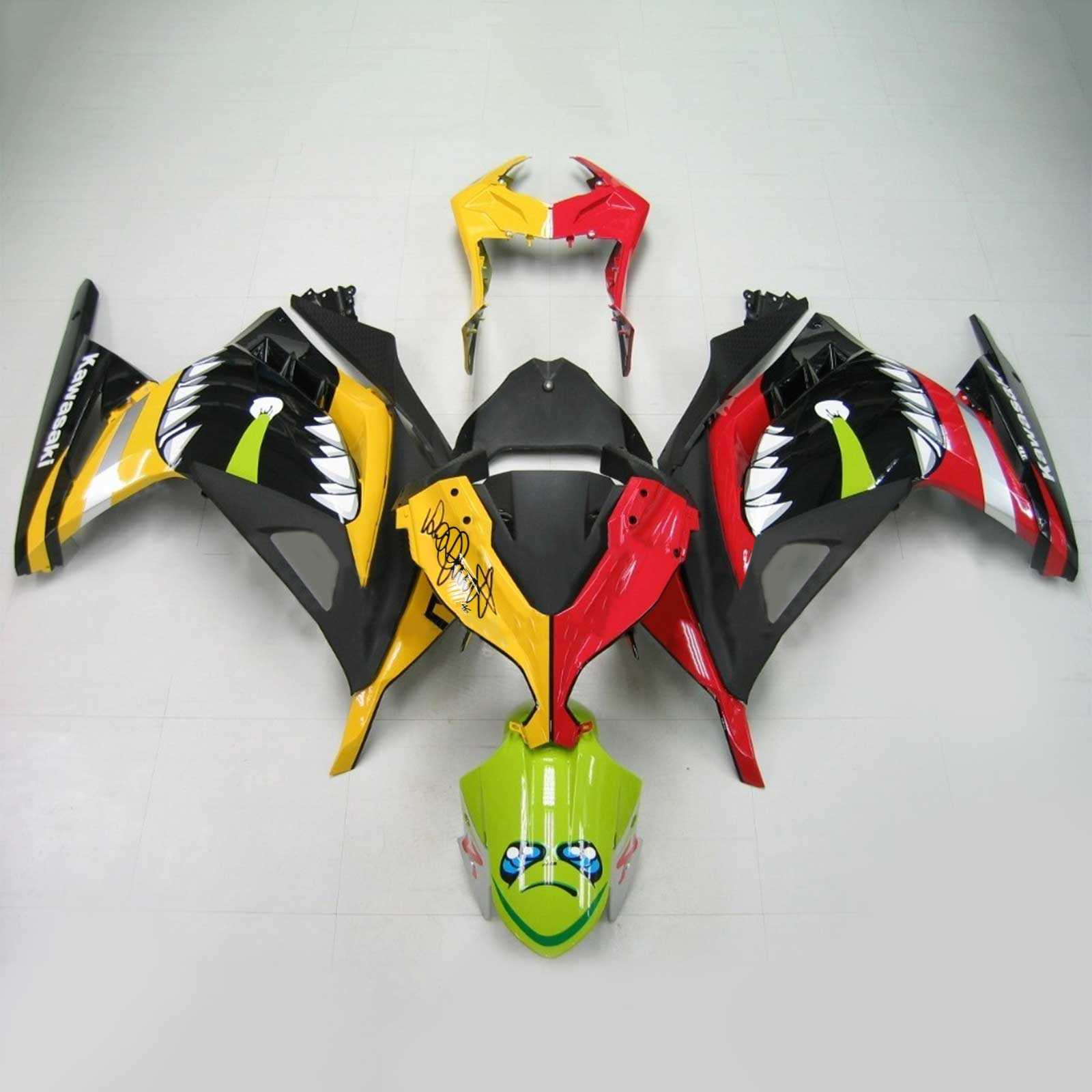 2013-2017 Kawasaki EX300/Ninja300 Amotopart Injection Fairing Kit Bodywork Plastic ABS #111