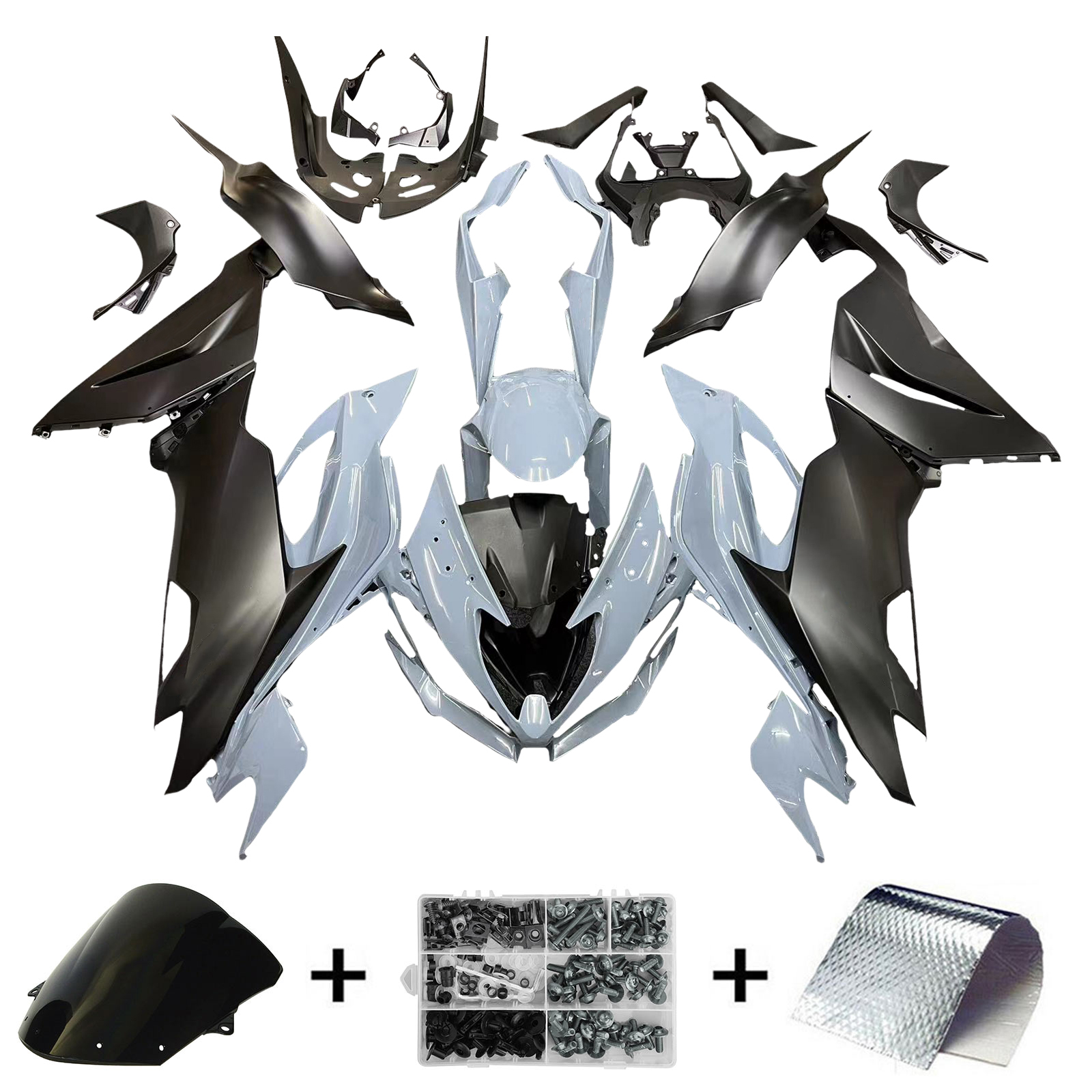2019-2023 Kawasaki ZX6R Amotopart Injection Fairing Kit Bodywork Plastic ABS #101