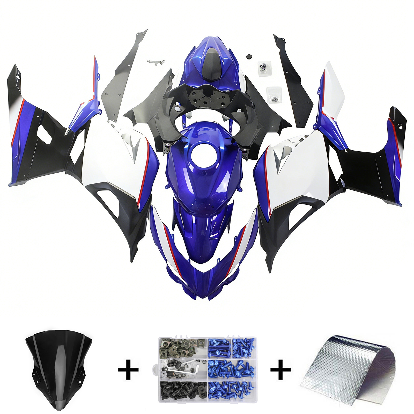 2018-2023 Kawasaki EX400/Ninja400 Amotopart Injection Fairing Kit Bodywork Plastic ABS #106