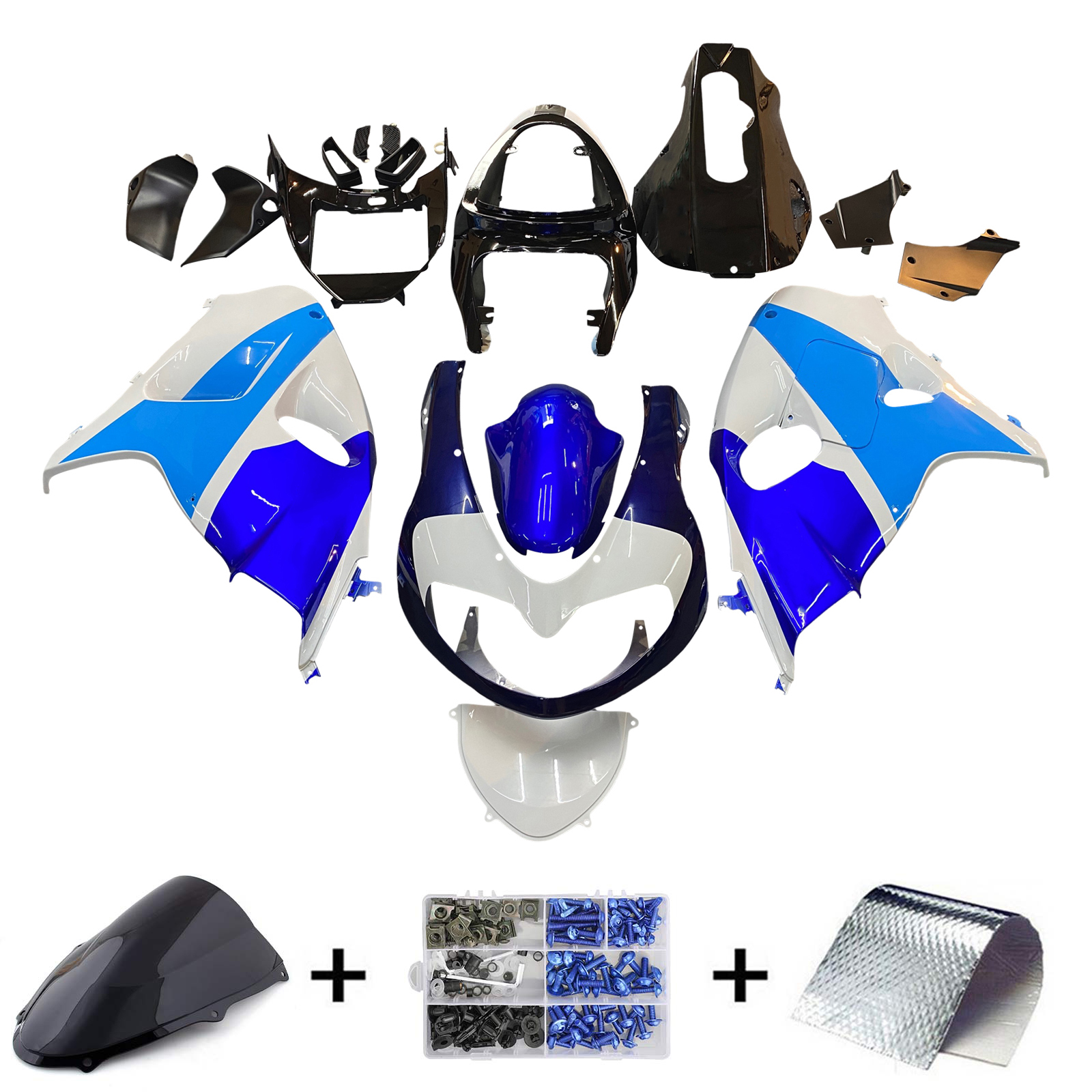 1998-2003 Suzuki TL1000R Amotopart Injection Fairing Kit Bodywork Plastic ABS #114