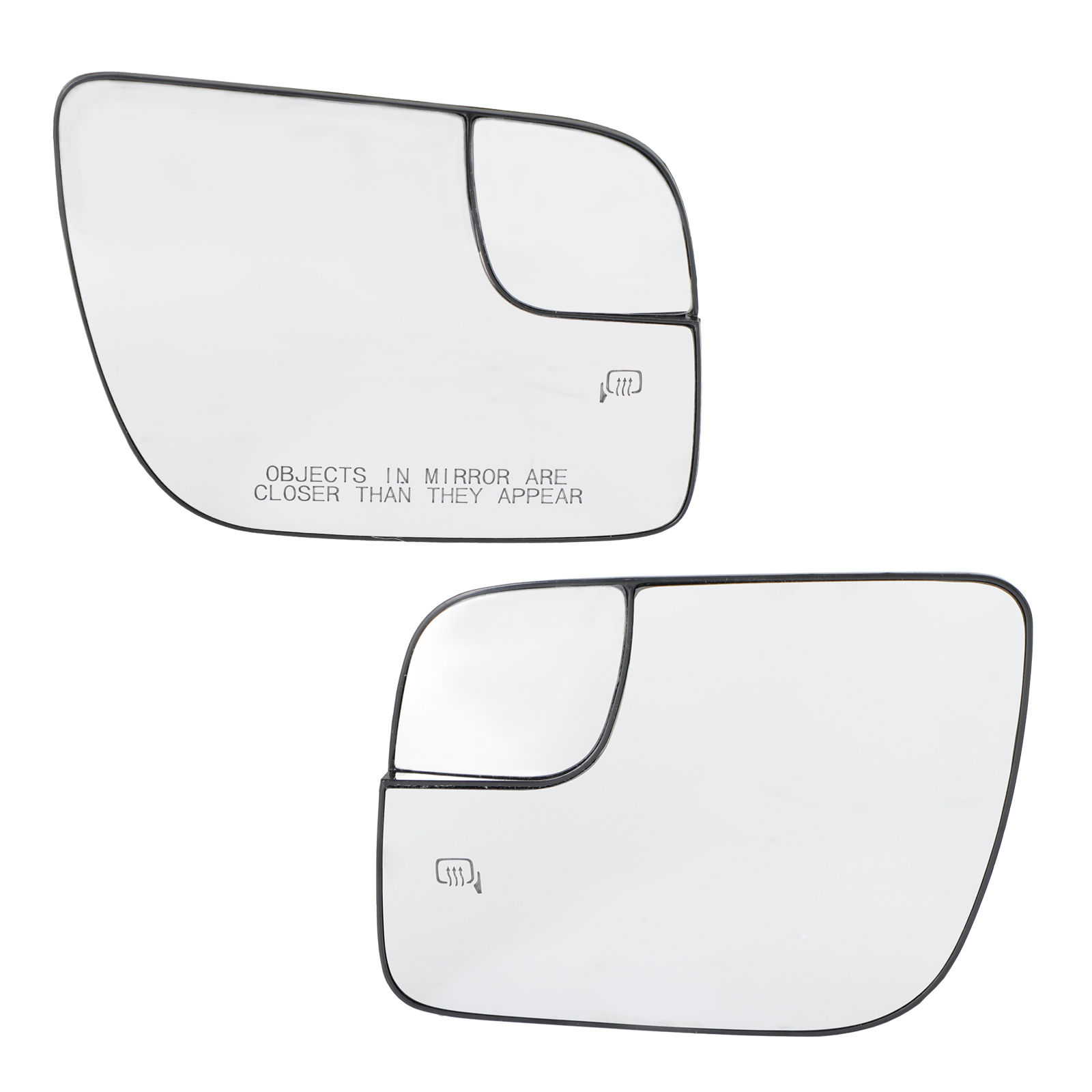 2 x Mirror Glass Heated Convex Spotter for Ford Explorer 2011-2018 Generic
