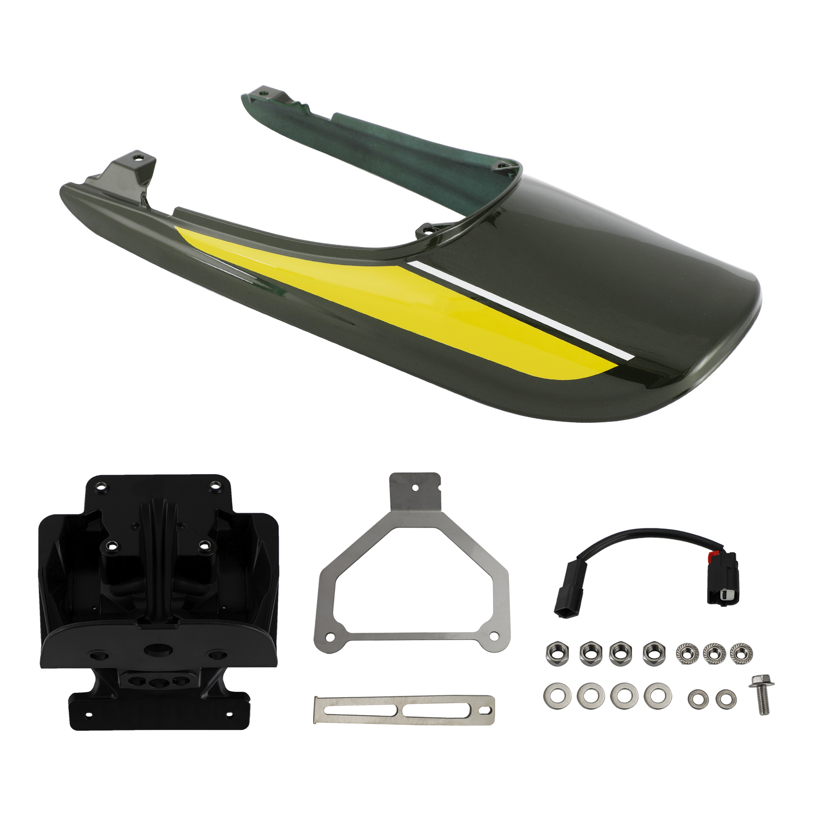 Tail Cowl Fairing+License Plate Bracket fit for Kawasaki Z900RS 2018-2022 DGRN Generic