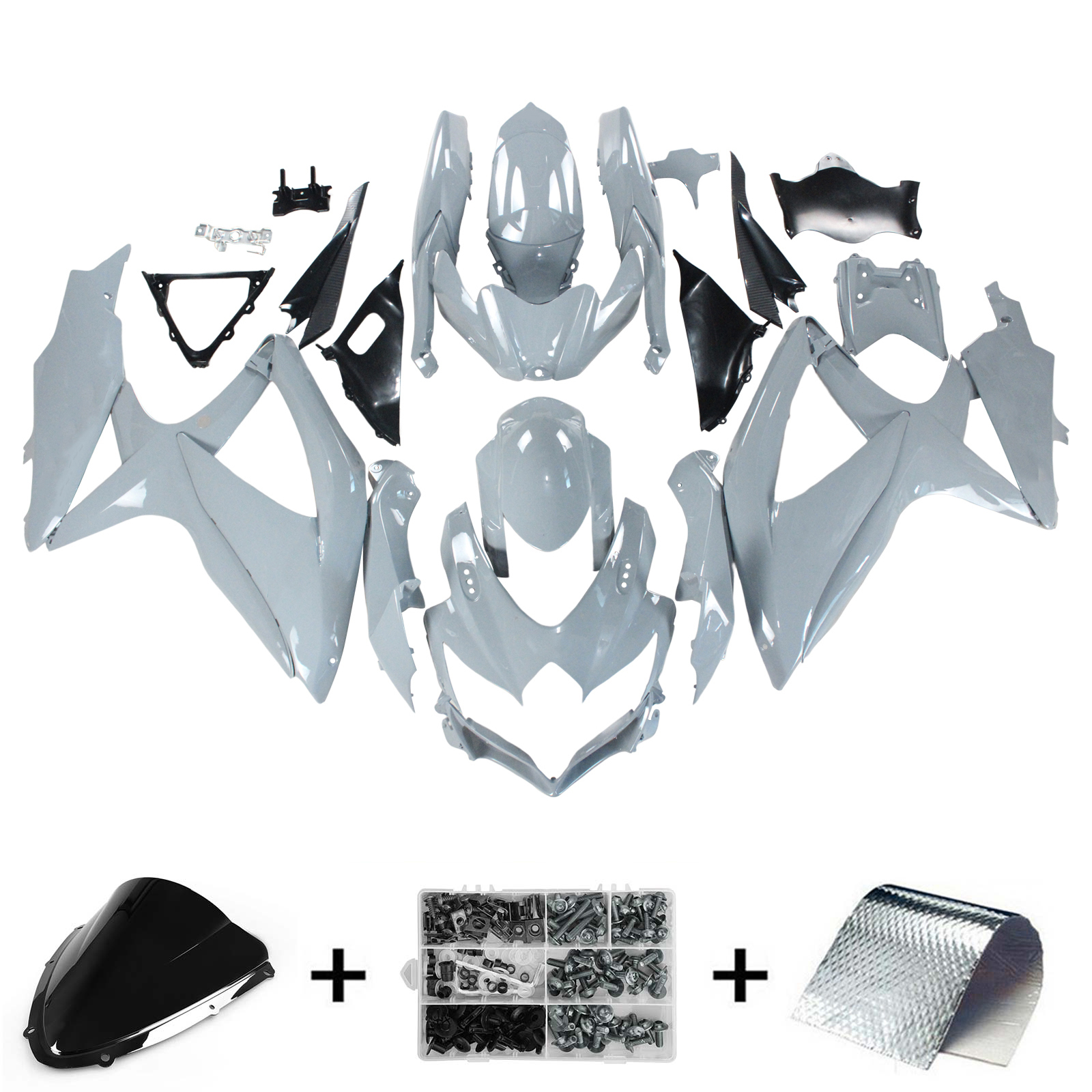 2008-2010 Suzuki GSXR 600/750 K8 Amotopart Injection Fairing Kit Bodywork Plastic ABS #148