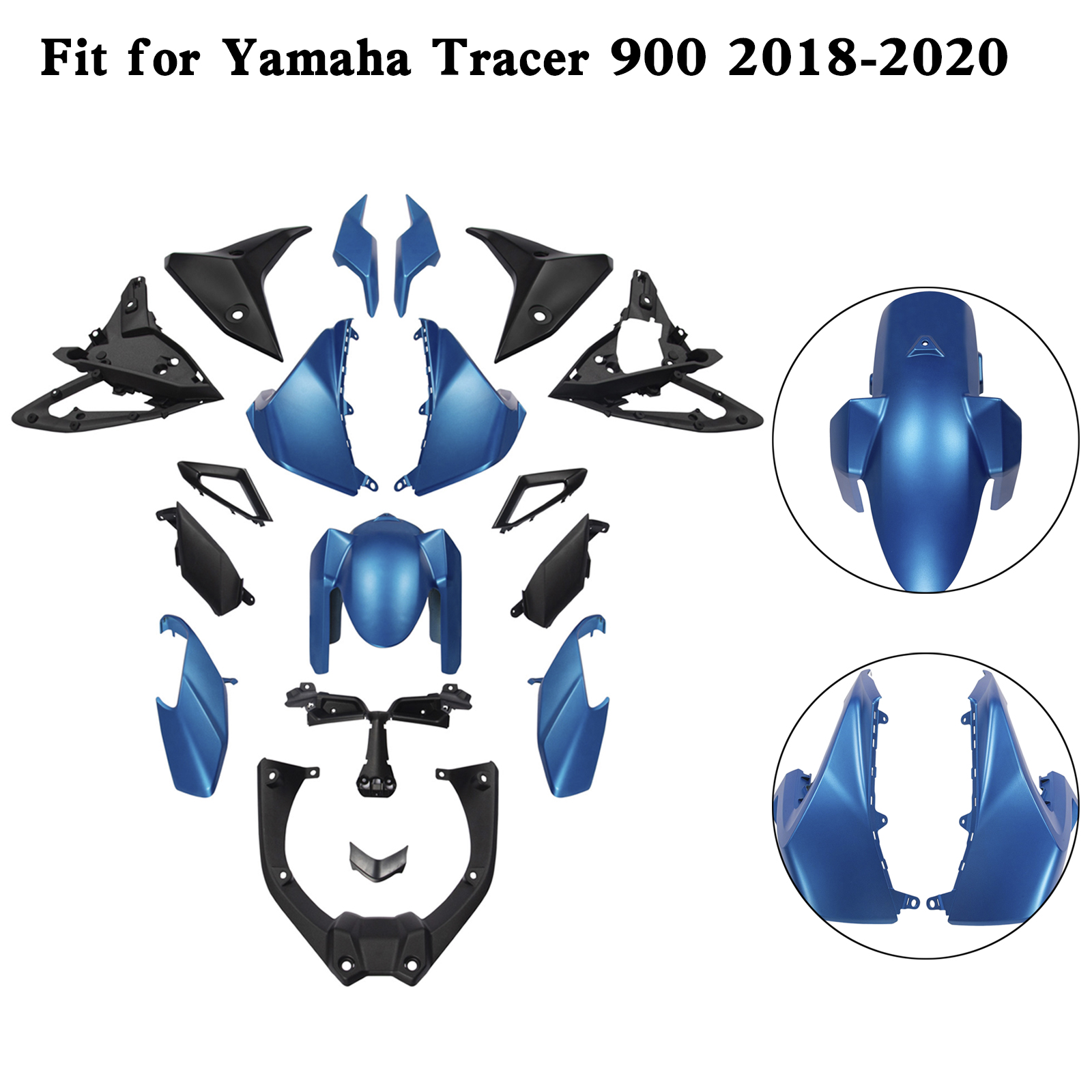 2018-2020 Yamaha Tracer 900 Amotopart Injection ABS Plastic Bodywork Fairing Kit #2