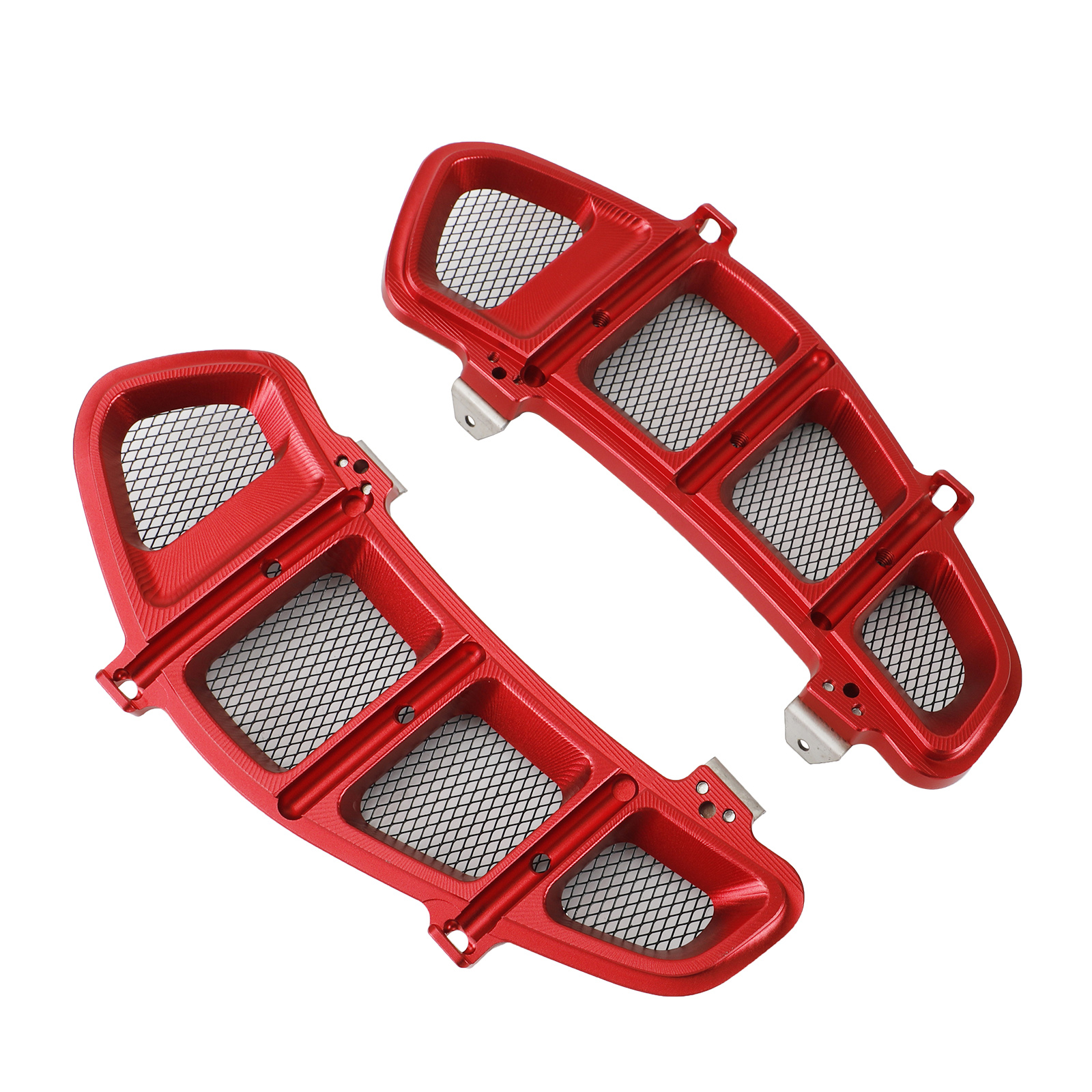 Motorcycal Radiator Guard Protector Radiator Cover Red For Vespa Gts 250 300 Generic