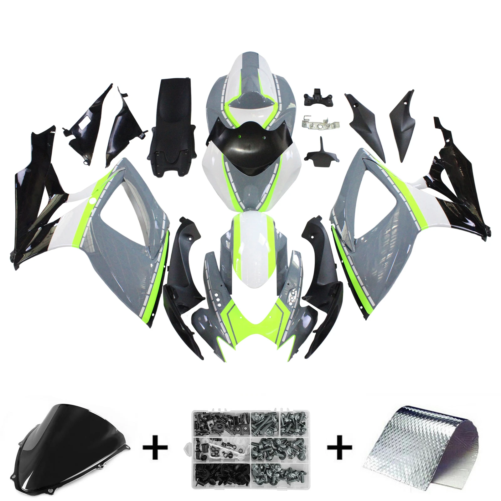2006-2007 Suzuki GSXR 600/750 K6 Amotopart Injection Fairing Kit Bodywork Plastic ABS #109