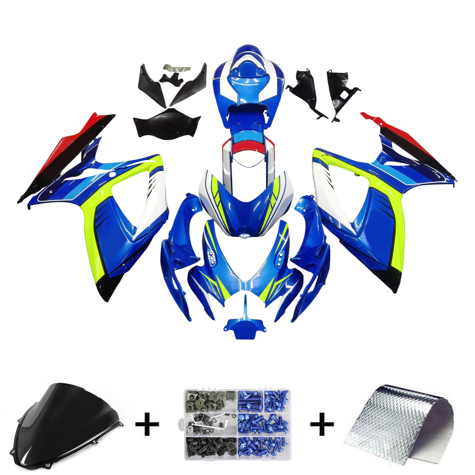 2006-2007 Suzuki GSXR 600/750 K6 Amotopart Injection Fairing Kit Bodywork Plastic ABS #112