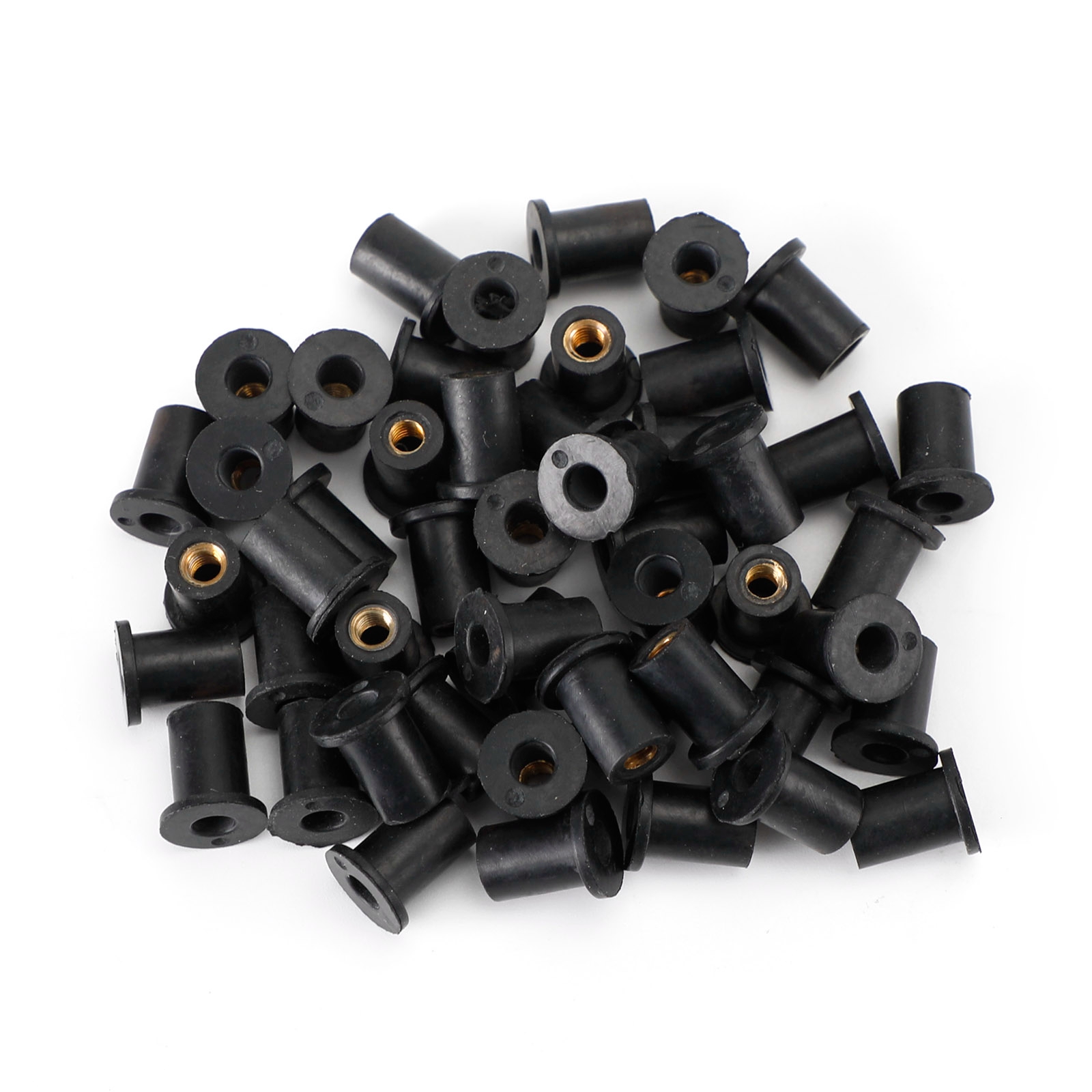 50 Quantity M4 Rubber Well Nut Windscreen & Fairing 8mm 5/16" Wellnuts Generic