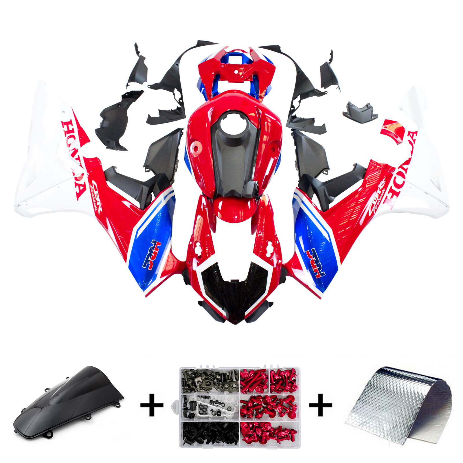 2017-2019 Honda CBR1000RR Amotopart Injection Fairing Kit Bodywork Plastic ABS #104