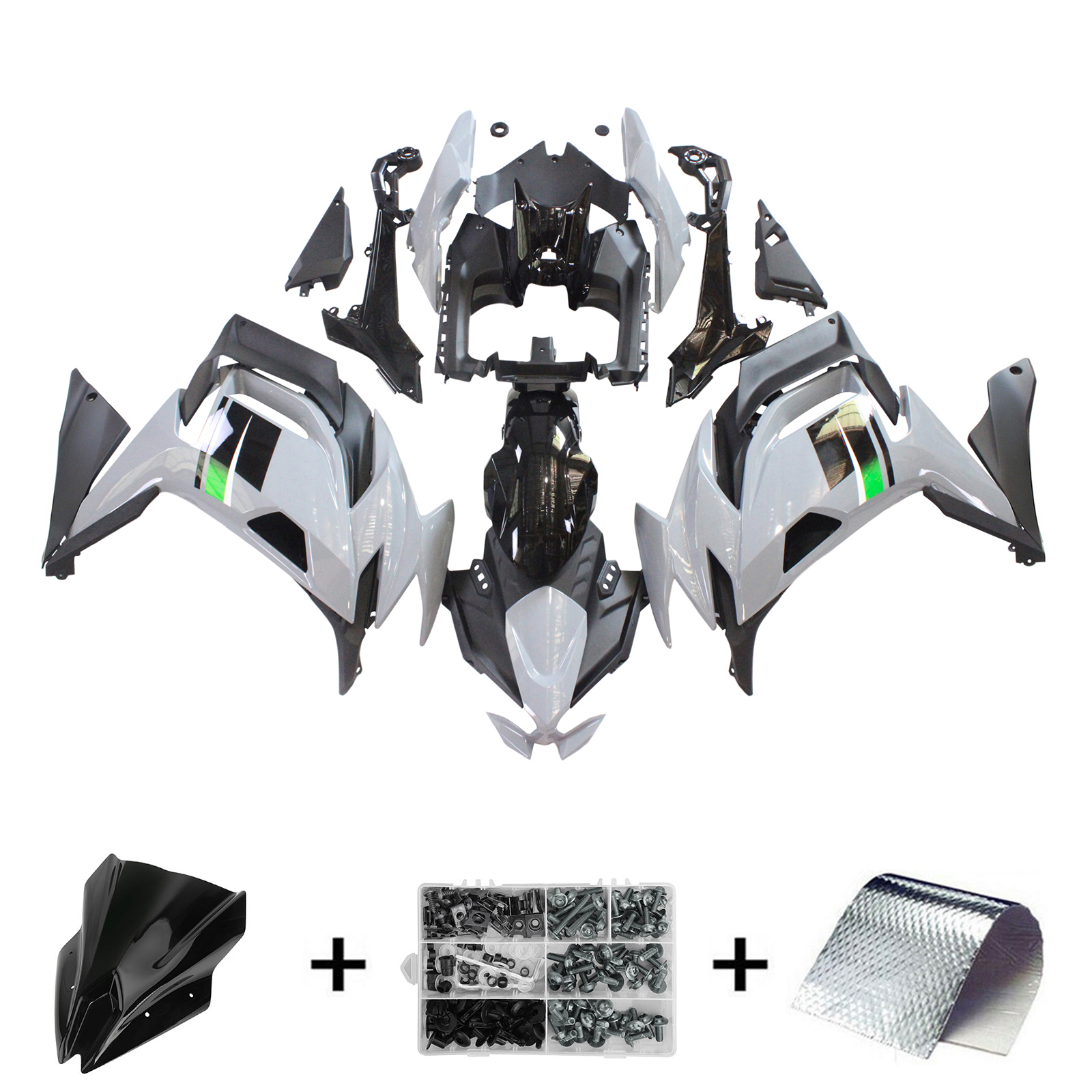 2020-2024 Kawasaki ER-6F Ninja650 Amotopart Injection Fairing Kit Bodywork ABS #112
