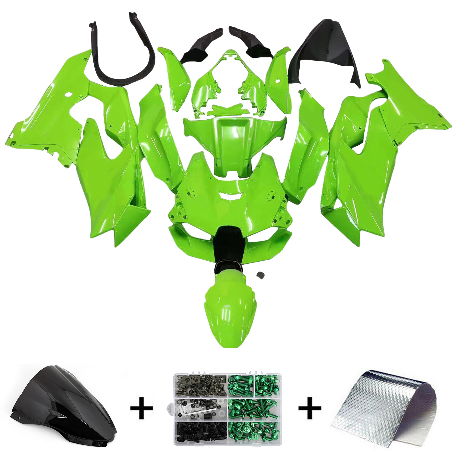 2021-2022 Kawasaki ZX-10R ZX10R Amotopart Injection Fairing Kit Bodywork ABS #107