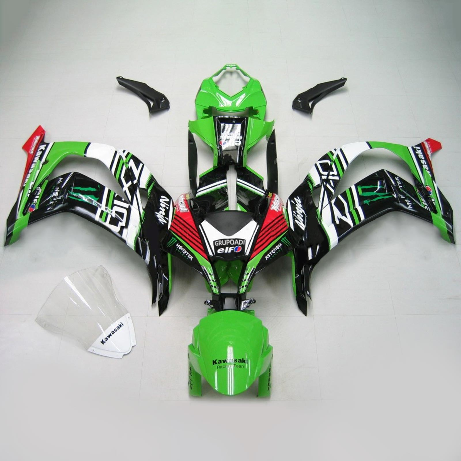 2021-2022 Kawasaki ZX-10R ZX10R Amotopart Injection Fairing Kit Bodywork ABS #117