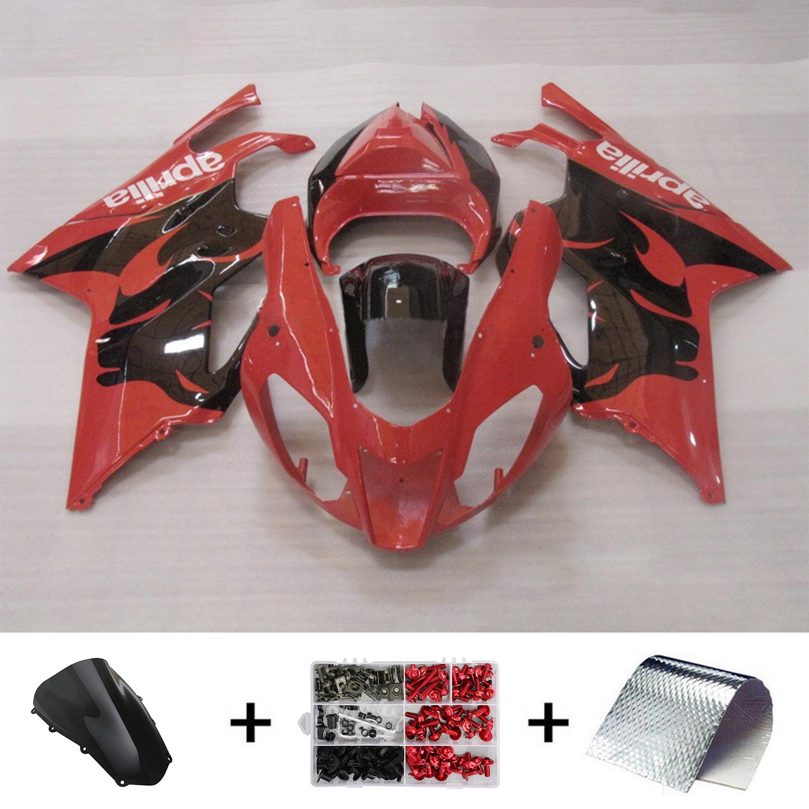 2003-2006 Aprilia RSV1000 Amotopart Injection Fairing Kit Bodywork Plastic #103