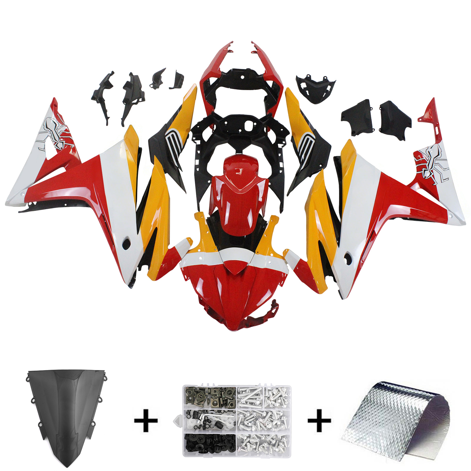 2016-2018 Honda CBR500R Amotopart Injection Fairing Kit Bodywork Plastic ABS #105