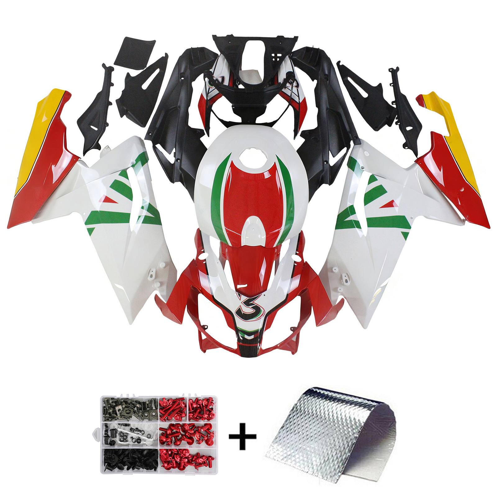 2006-2011 Aprilia RS125 Amotopart Injection Fairing Kit Bodywork Plastic ABS #113