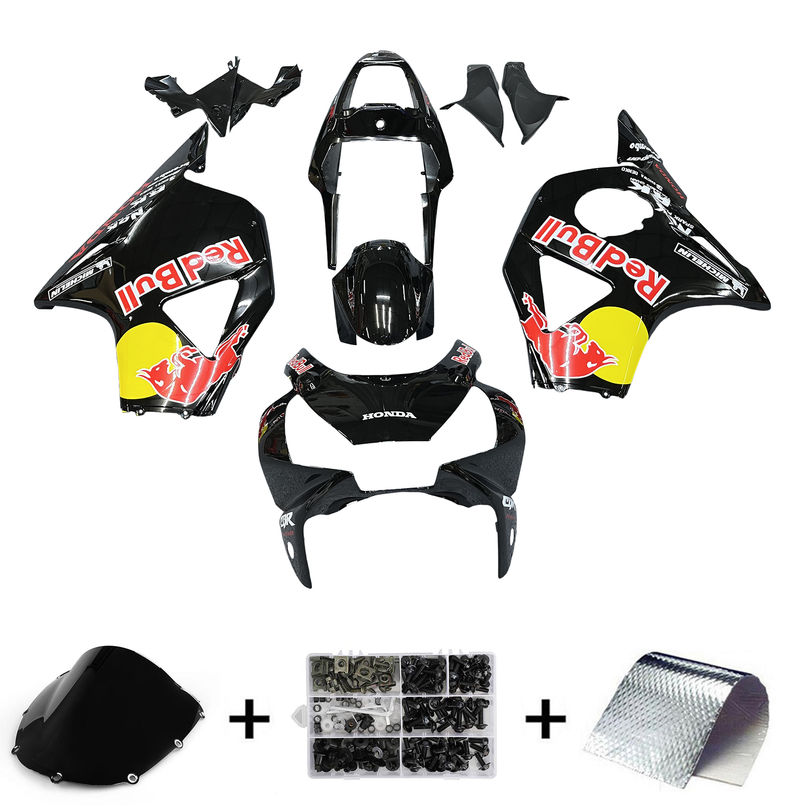 2002-2003 Honda CBR954 Injection Amotopart Fairing Kit Bodywork Plastic ABS #102