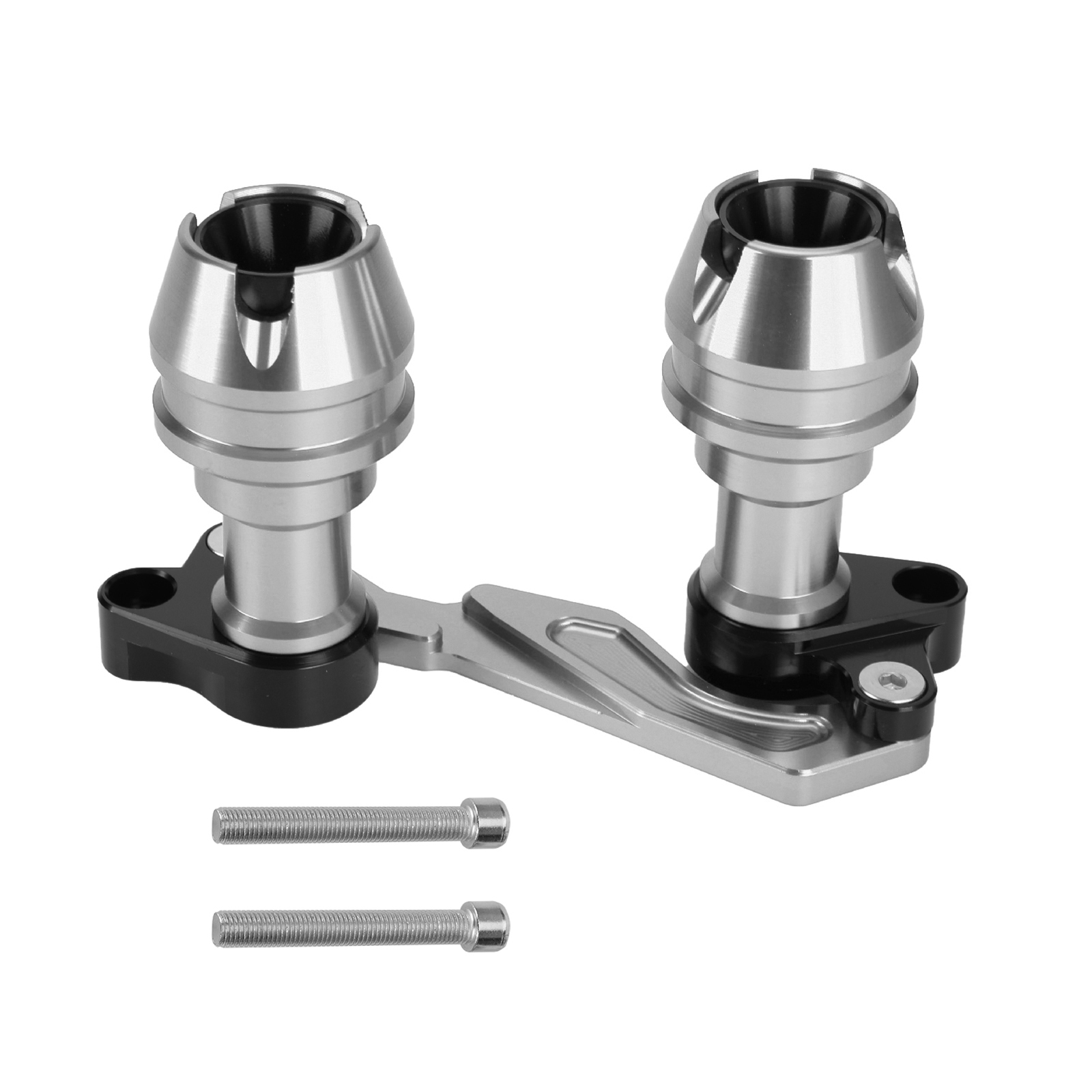 Aluminum Frame Crash Sliders Protect Silver Fit For Yamaha Nvx Aerox Nmax 15-19 Generic